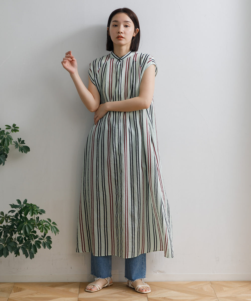 新作人気 テンセルストライプ WOMEN】TICCA 2WAYワンピース AMERICAN – ワンピース