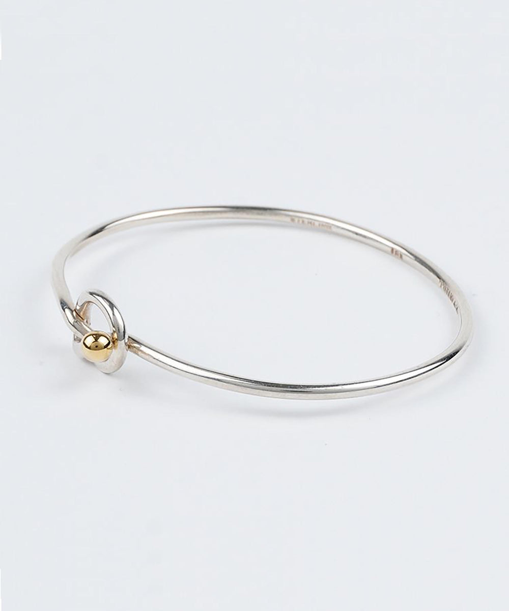 WOMEN】TIFFANY ラブノットバングル シルバー×ゴールド