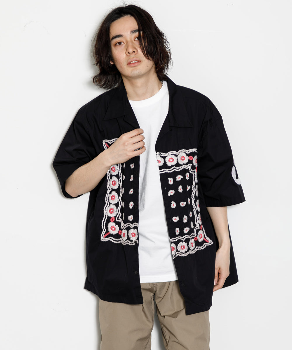 【MEN , WOMEN】NOMA t.d. Bandana Hand Embroidery Shirt