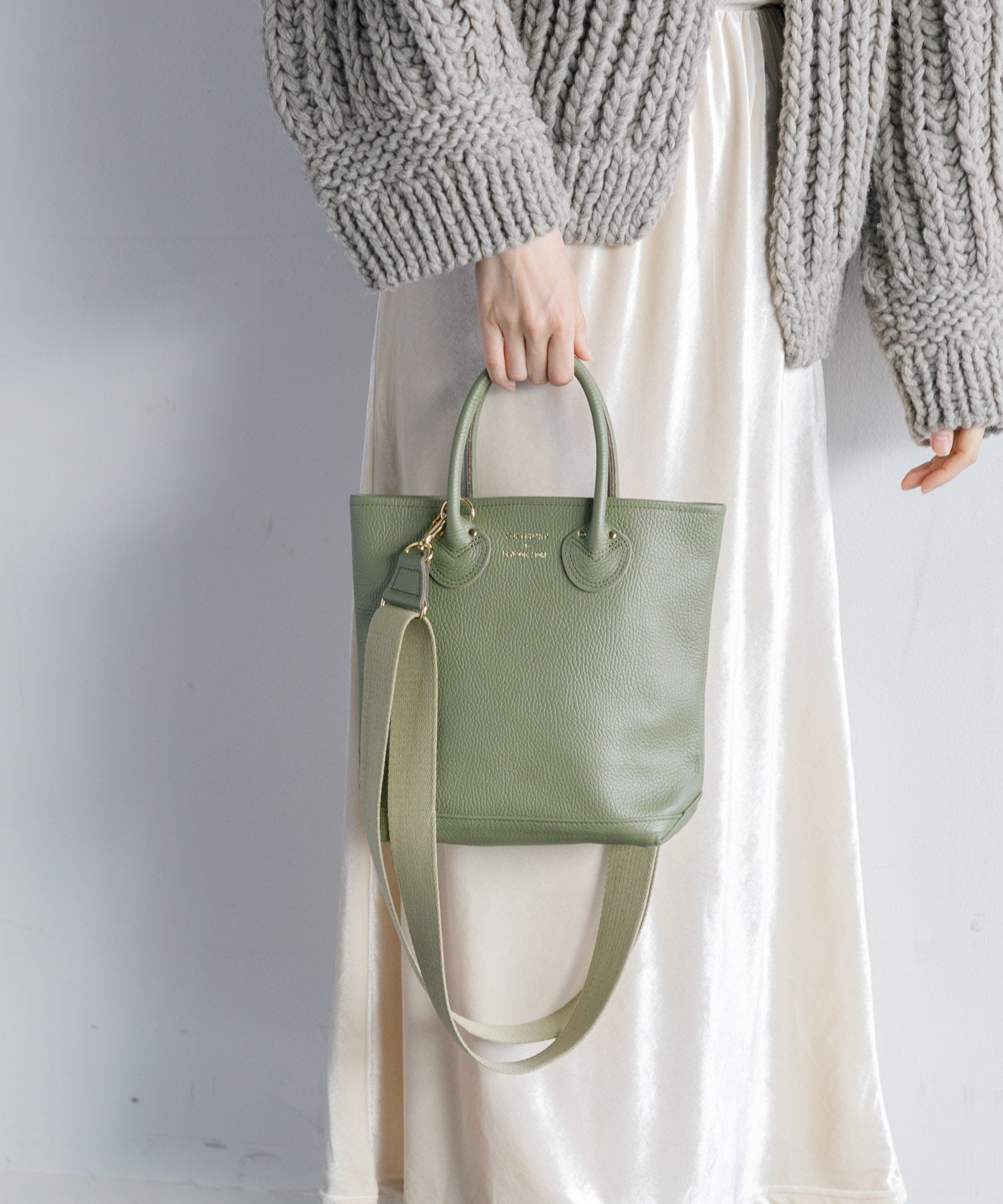 WOMEN】YOUNG & OLSEN TDS EMBOSSED LEATHER HAVERSACK S