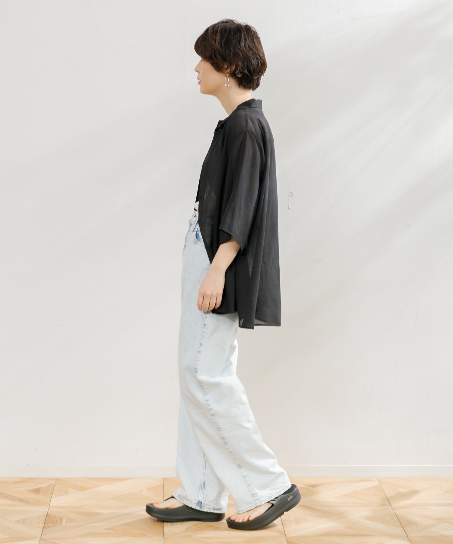 WOMEN】Gymphlex REGULAR COLLAR SHIRT – AMERICAN RAG CIE