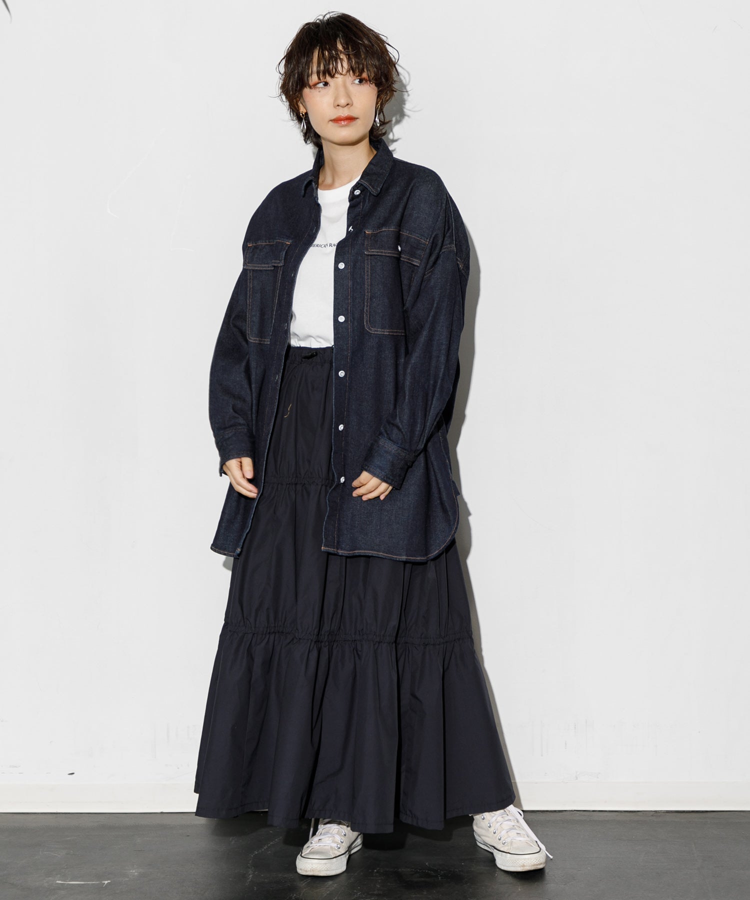 WOMEN】THE NORTH FACE PURPLE LABEL 65/35 Field Tiered Skirt