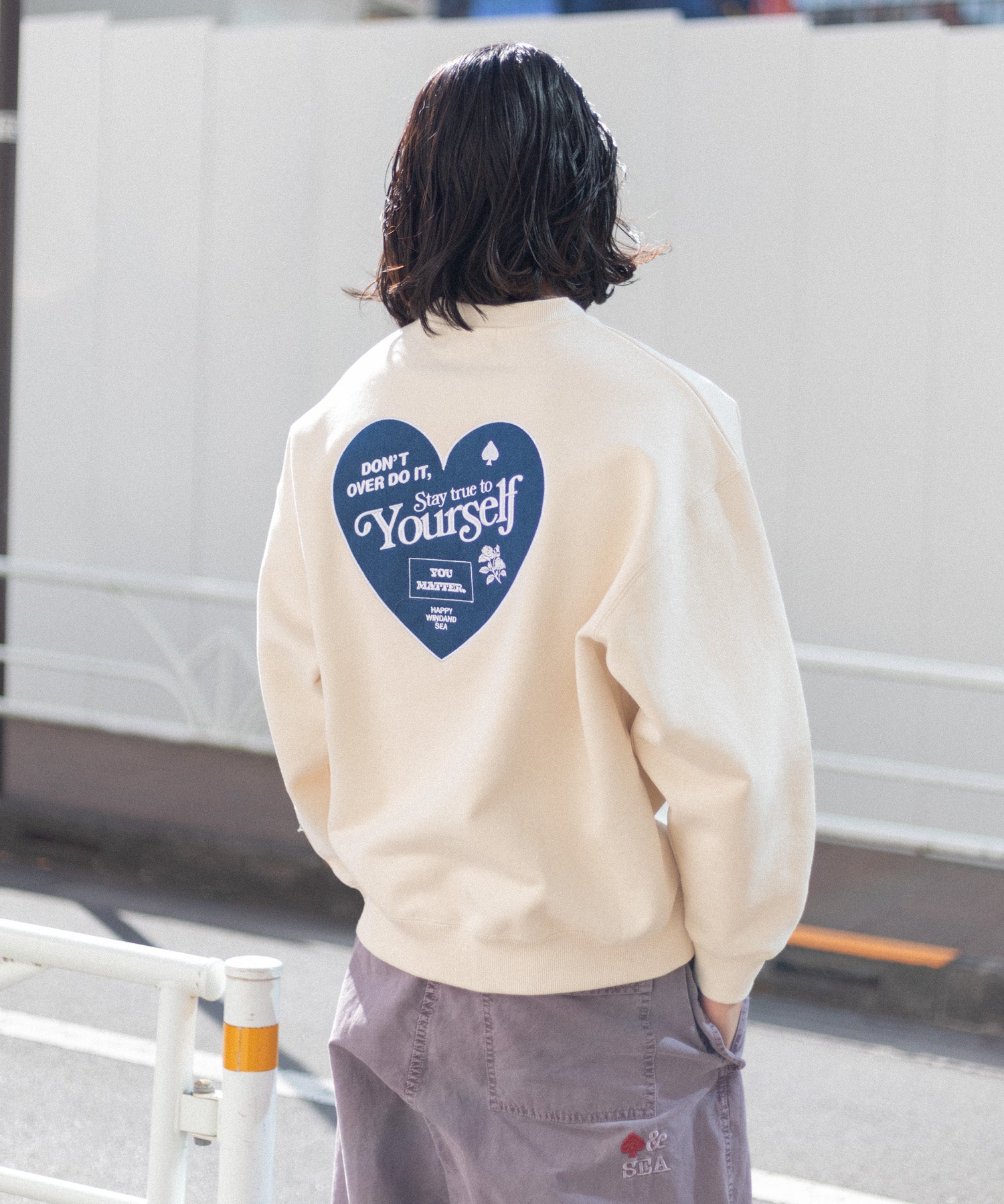 トップス WIND AND SEA CREWNECK SWEATSHIRT White L REF! – WIND AND SEA