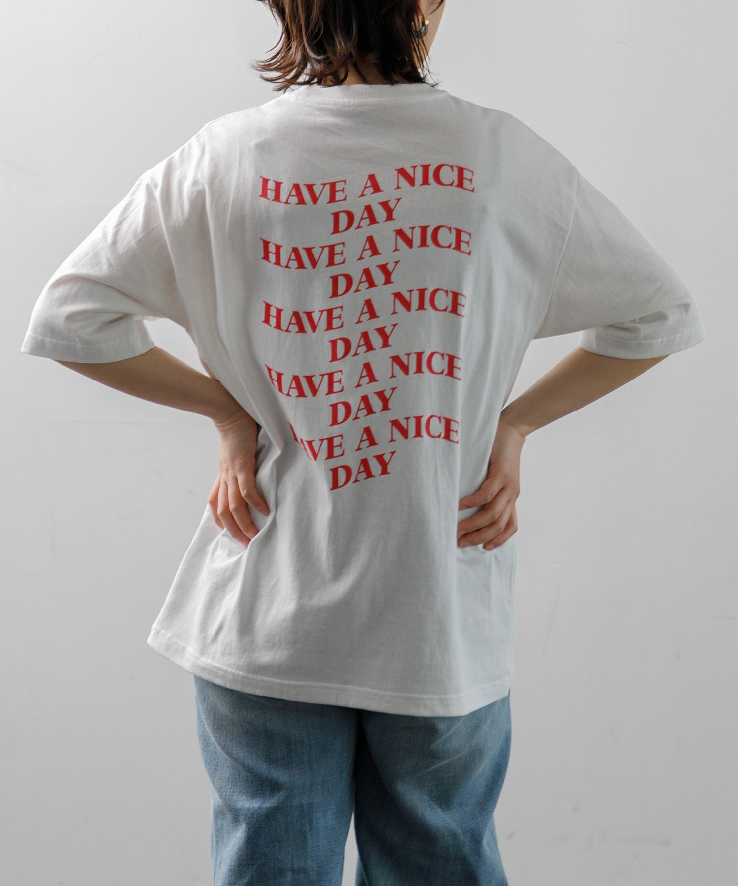 tシャツ 「MEN ， WOMEN」CAPSULE-T Pontre Have a nice day Tee レディース メンズ AMERICAN RAG CIE｜【MEN , WOMEN】CAPSULE-T Pontre Have a