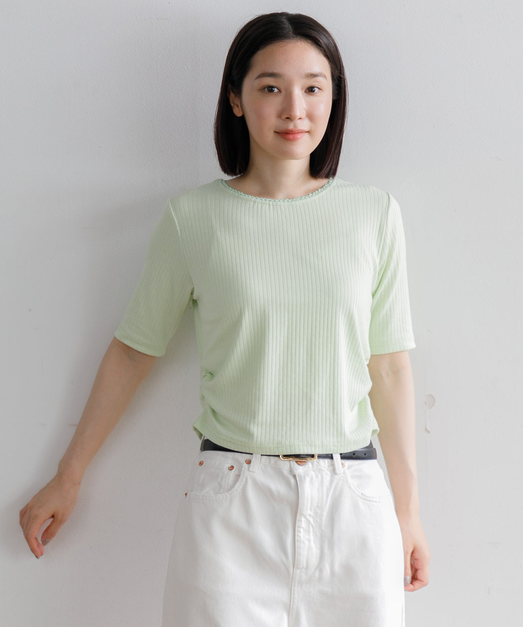 【WOMEN】ARC ピコレース5分袖トップス