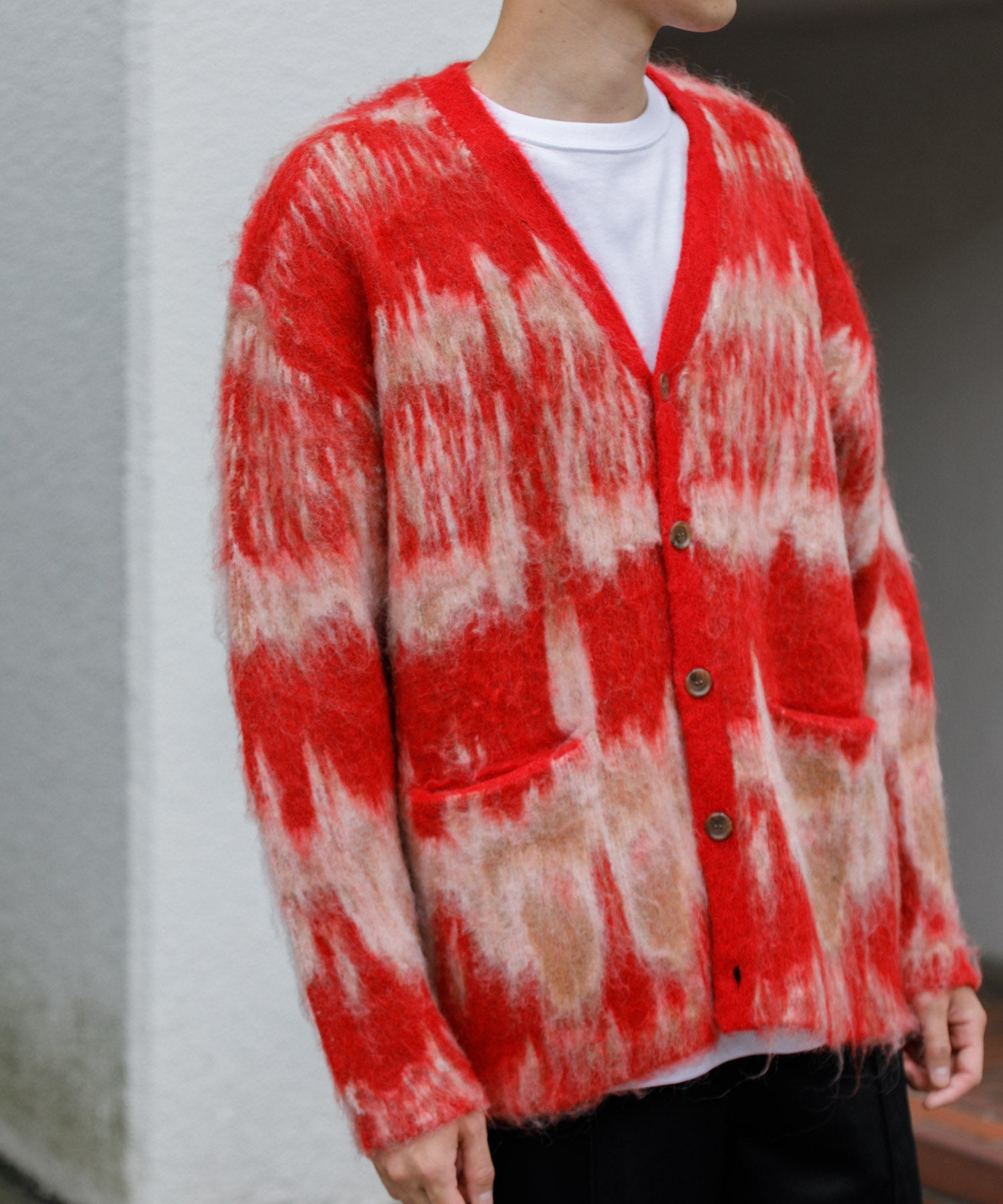 MEN】アブストラクトシャギーニットカーディガン – AMERICAN RAG CIE