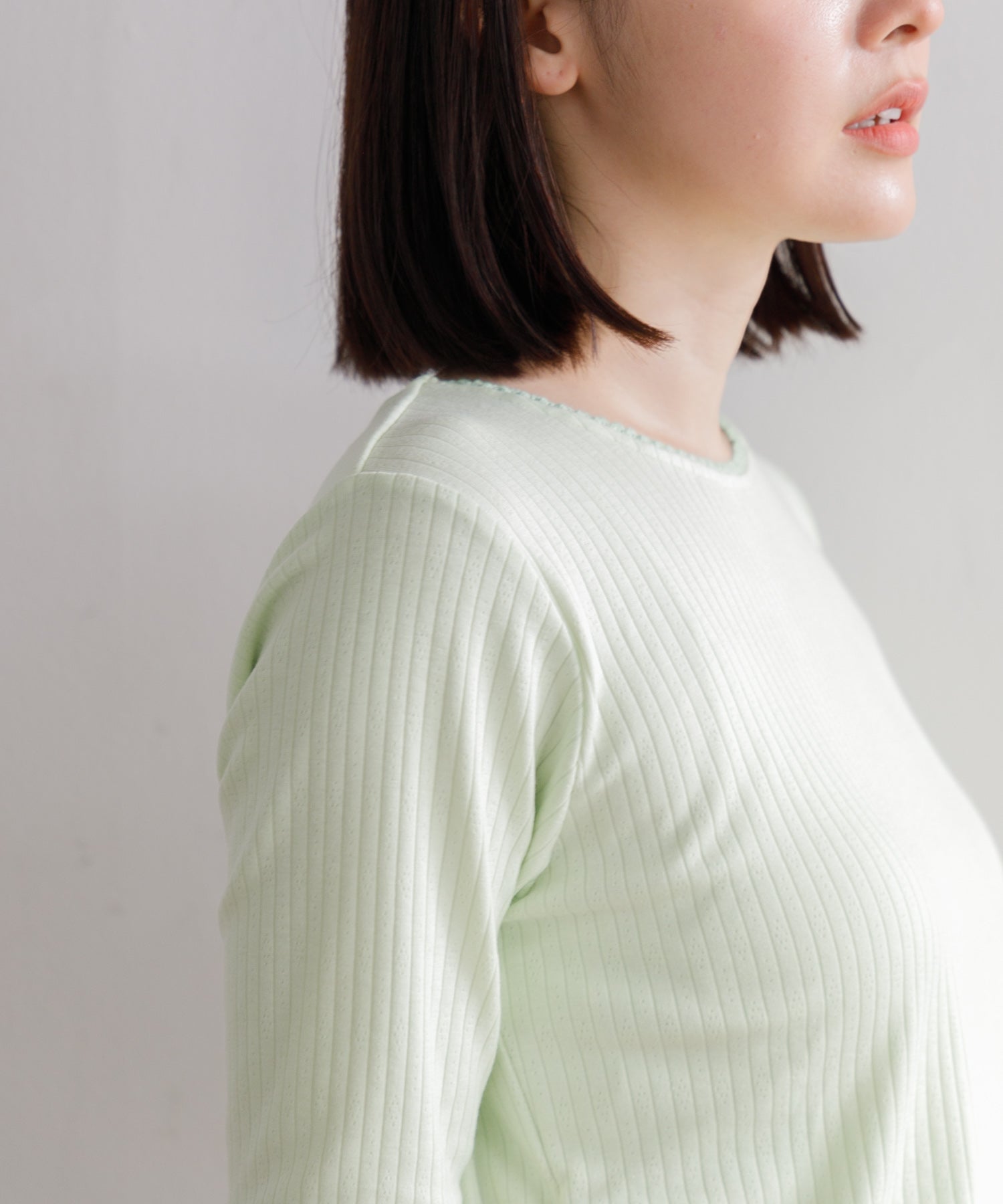 tシャツ 「ARC」ピコレース5分袖トップス レディース WOMEN】ARC ピコレース5分袖トップス – AMERICAN RAG CIE