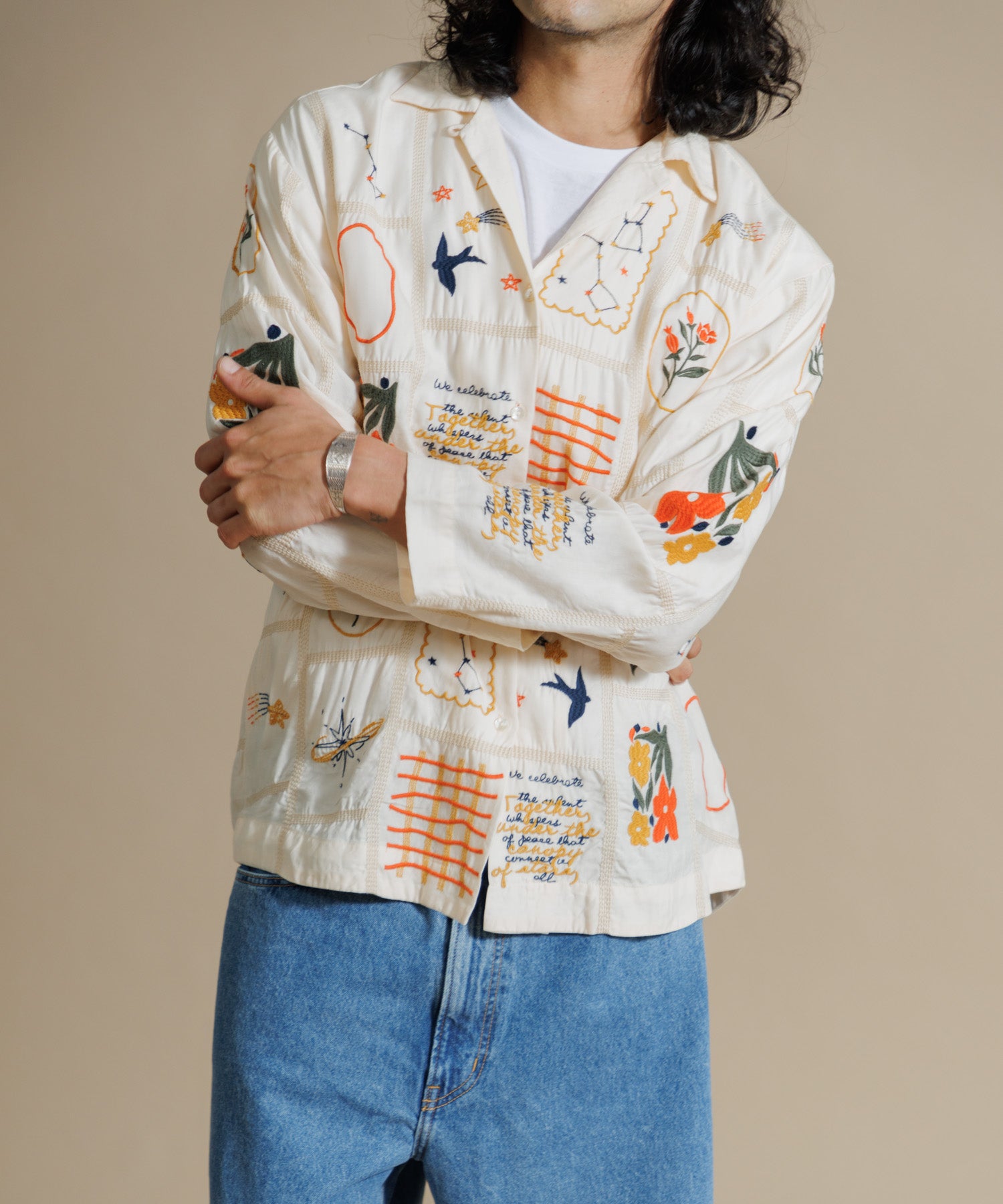 MEN , WOMEN】LEIN パッチワーク刺繍シャツ – AMERICAN RAG CIE
