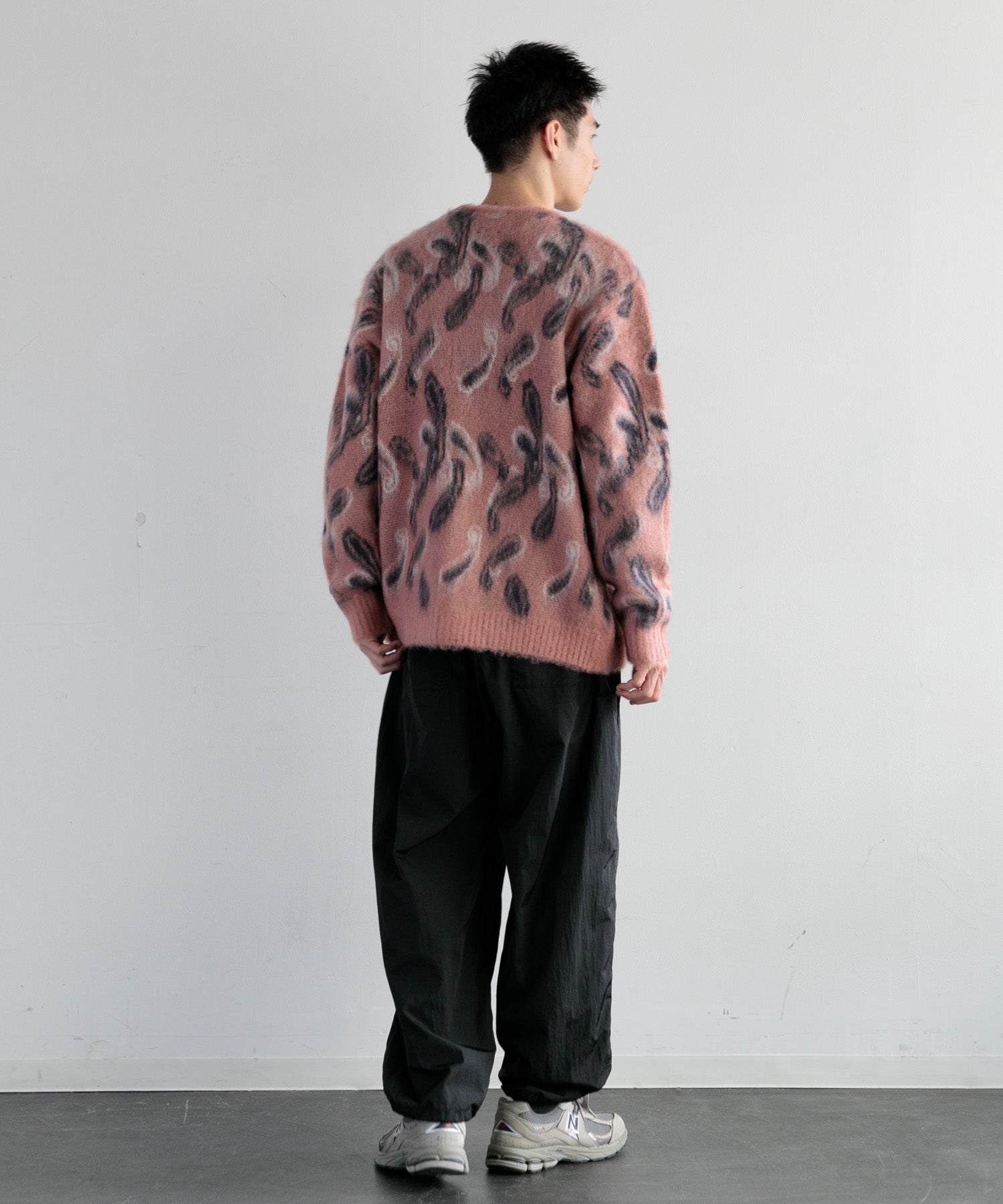 charcoal別注 NEEDLES シアーペイズリーカーディガン 赤XL charcoal別注 NEEDLES シアーペイズリーカーディガン 赤XL