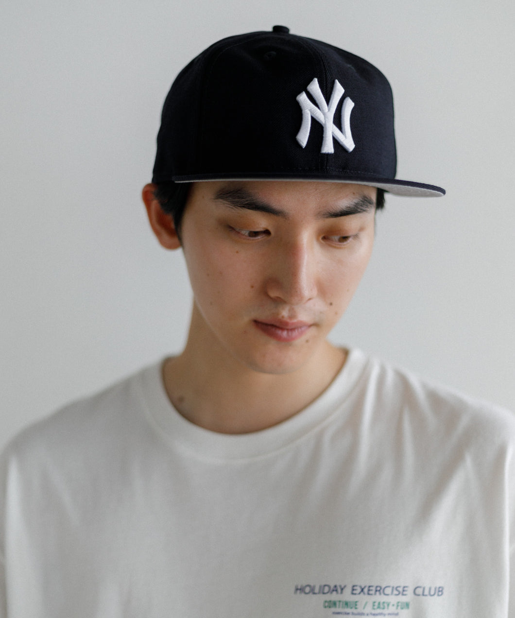 【MEN , WOMEN】NEW ERA 59FIFTY ソフトバックラム Powered by GORO NAKATSUGAWA（MIN-NANO） ニューヨーク・ヤンキース ネイビー