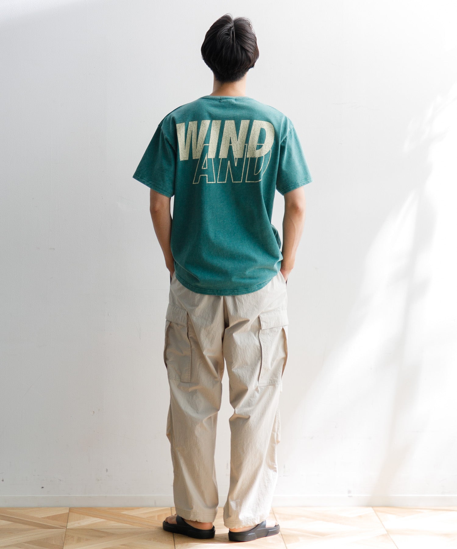 М　BLUE　WIND AND SEA　SEA CRACK-P-DYE　Tee WIND AND SEA 23S/S SEA CRACK-P-DYE TEE