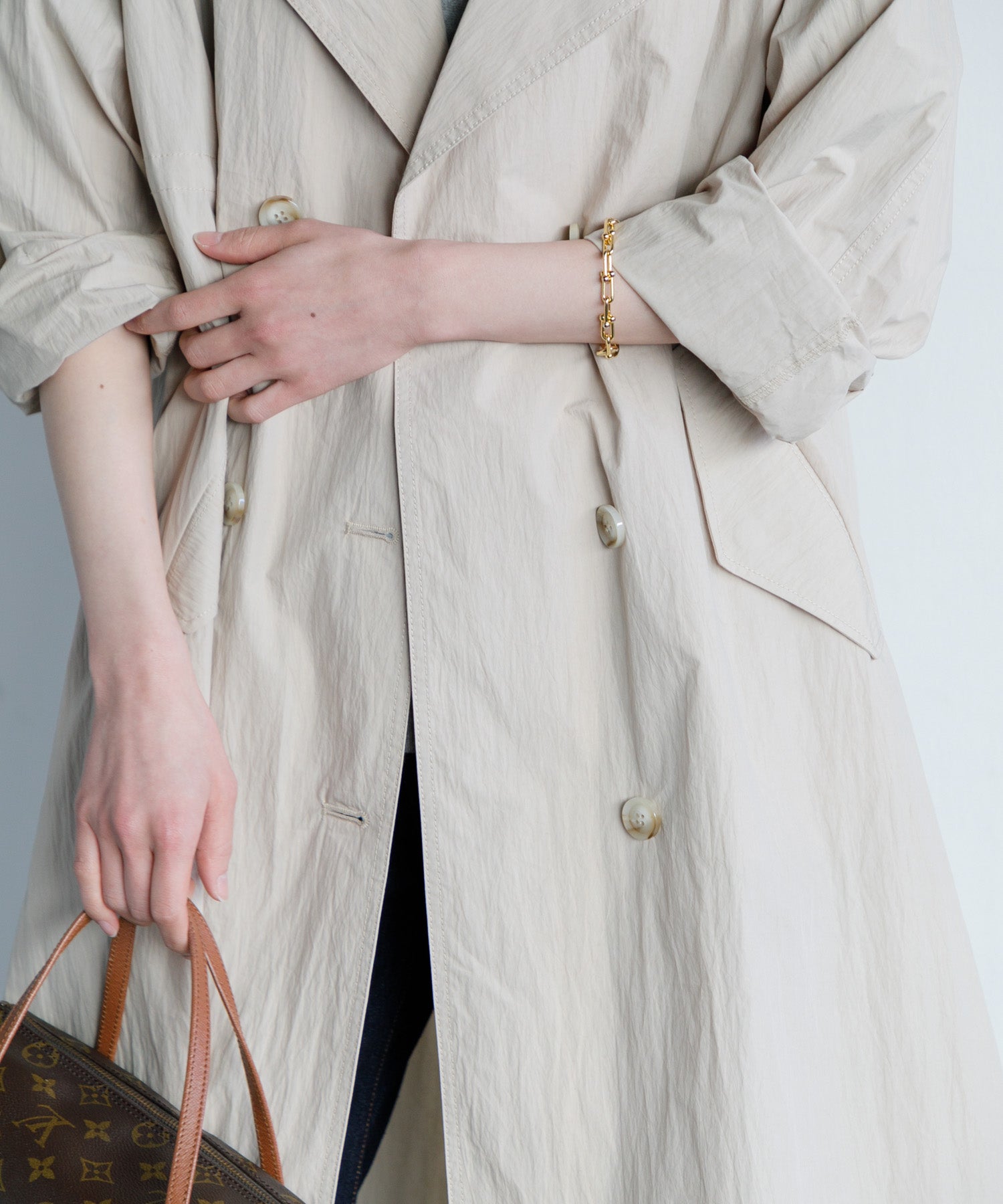 【定価¥85,800】新品 ANREALAGE トレンチコート 46 DOUBLE FRONT TRENCH COAT（トレンチコート）｜ANREALAGE