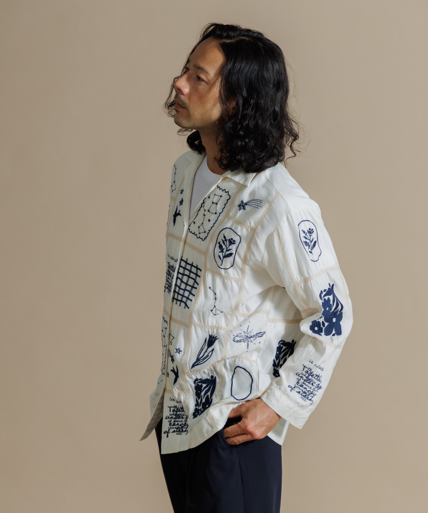 MEN , WOMEN】LEIN パッチワーク刺繍シャツ – AMERICAN RAG CIE