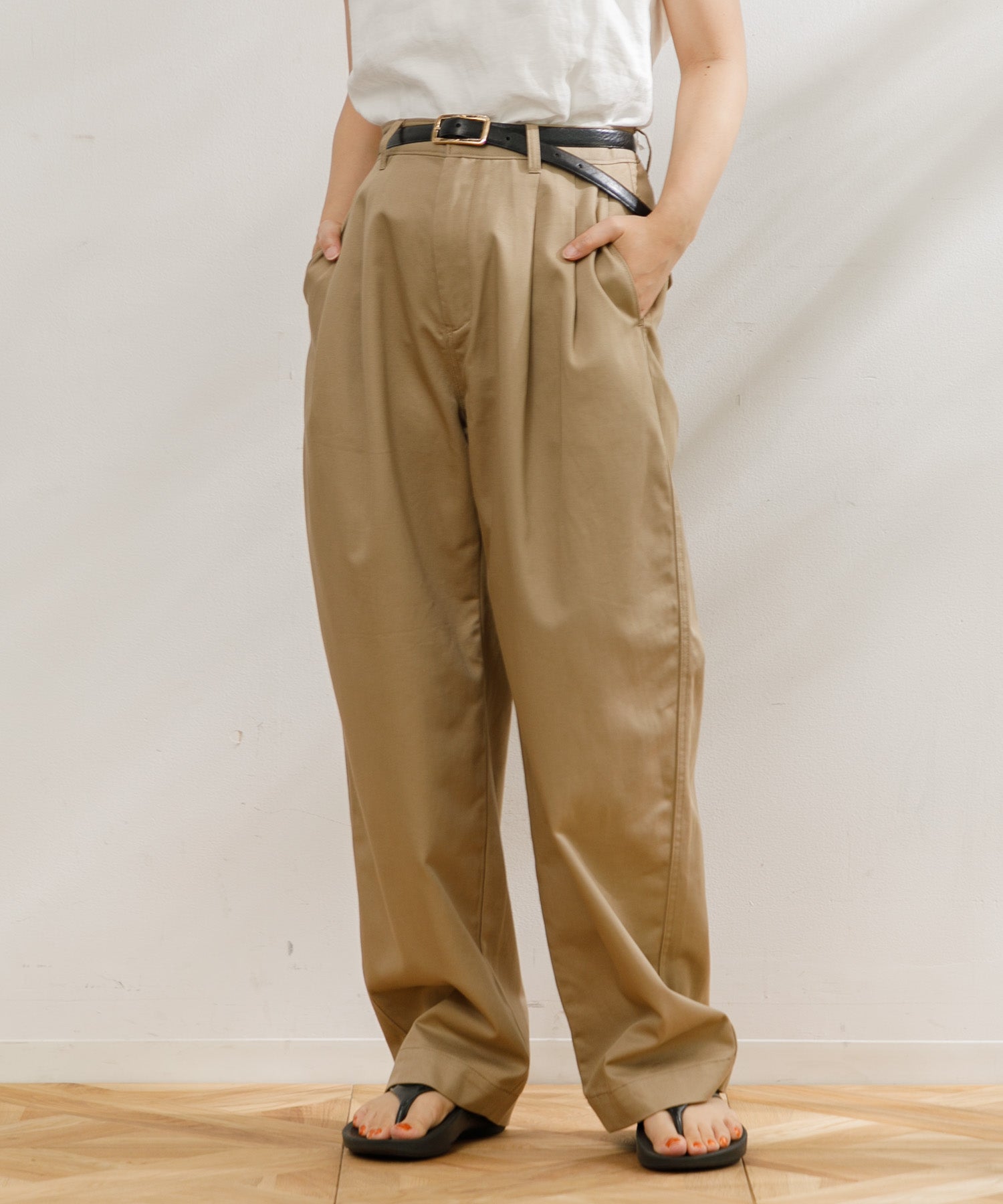 WOMEN】upper hights 2TUCK WIDE CHINO PT – AMERICAN RAG CIE