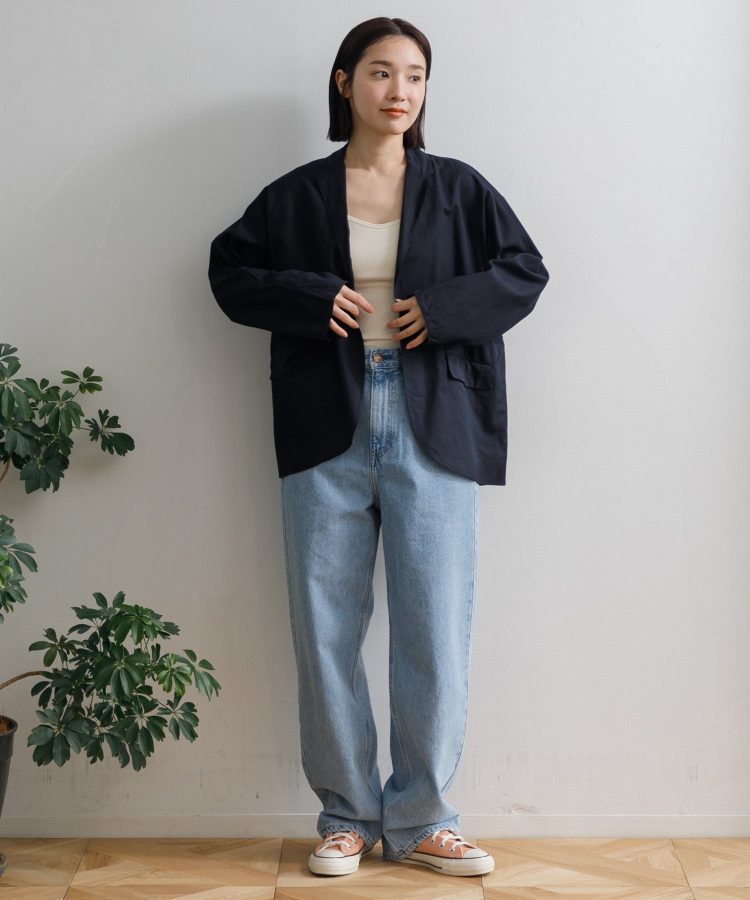Ticca リネンシャツジャケット　黒 WOMEN】TICCA コットンリネンシャツジャケット – AMERICAN RAG CIE