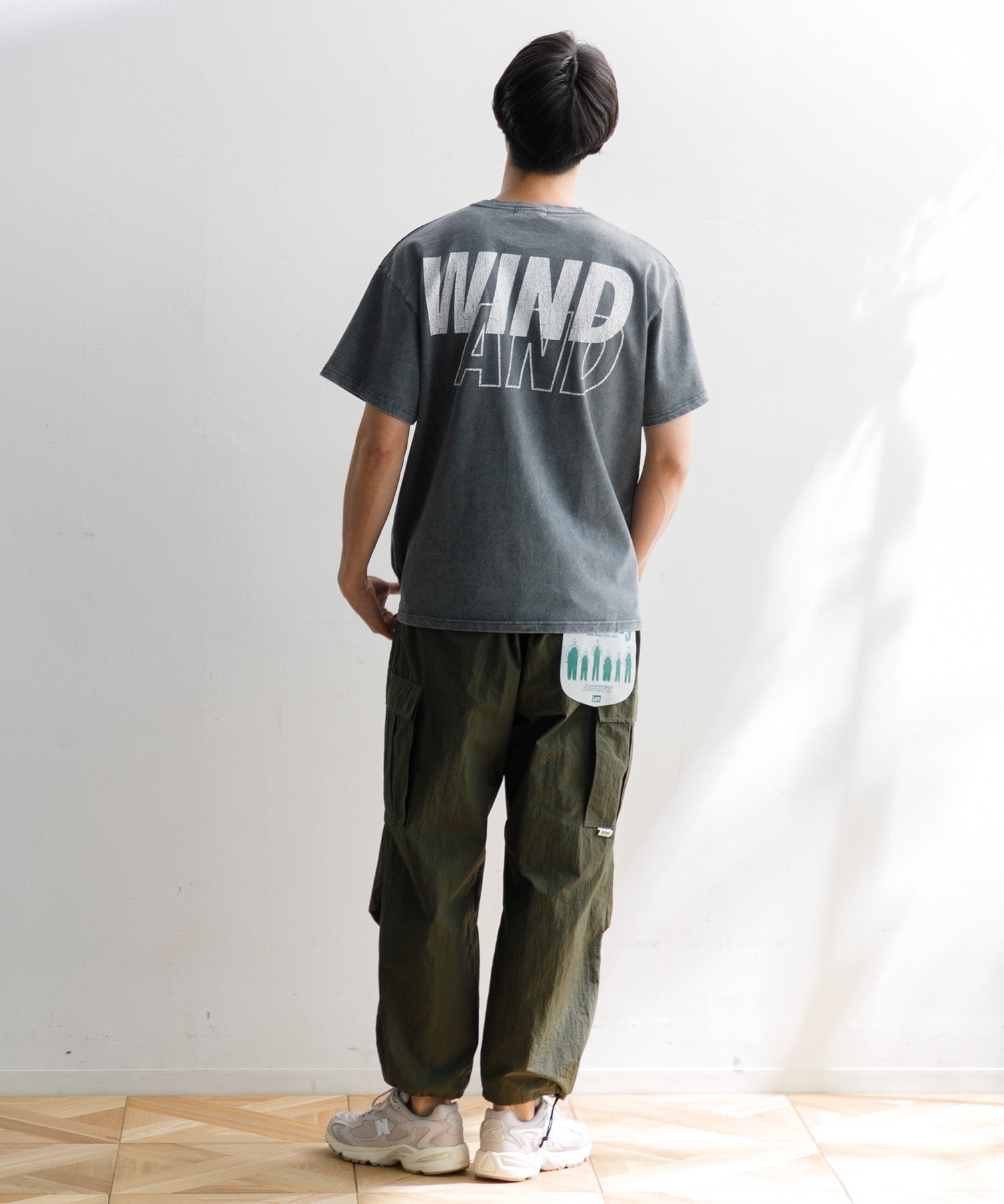 WIND AND SEA Crack-P-Dye Tシャツ チャコール WIND AND SEA Crack-P-Dye Tシャツ チャコール M