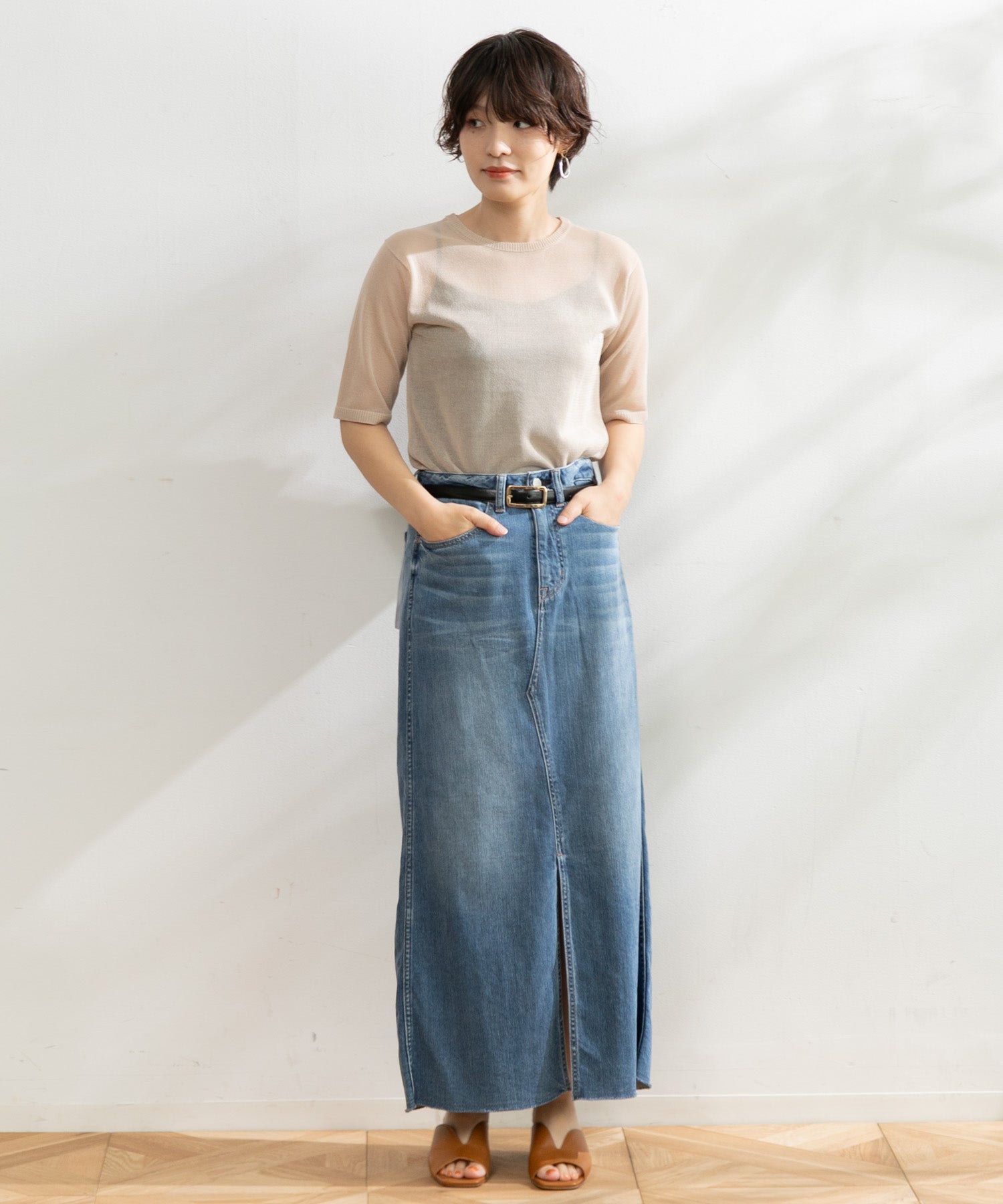 WOMEN】Healthy denim Pear Maxi マキシスカート – AMERICAN RAG CIE