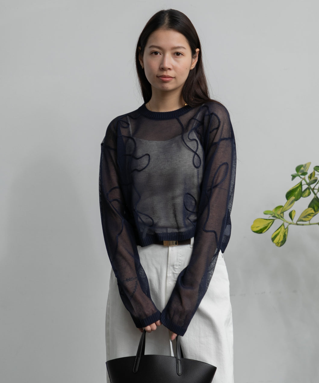 【WOMEN】ARC 天竺刺繍入りプルオーバー