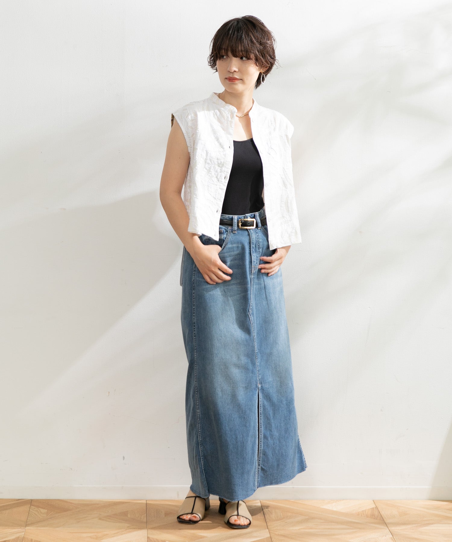 WOMEN】Healthy denim Pear Maxi マキシスカート – AMERICAN RAG CIE