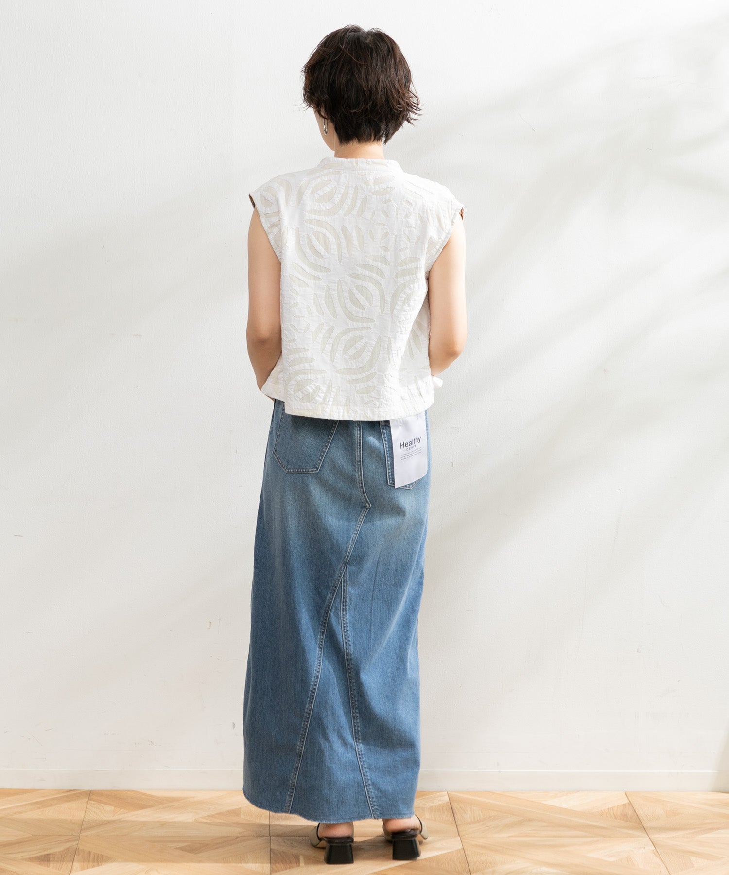 Healthy ヘルシーデニム　デニムロングスカート　0サイズ　完売　新品未使用 Healthy DENIM(ヘルシーデニム)】マキシデニムスカート | human
