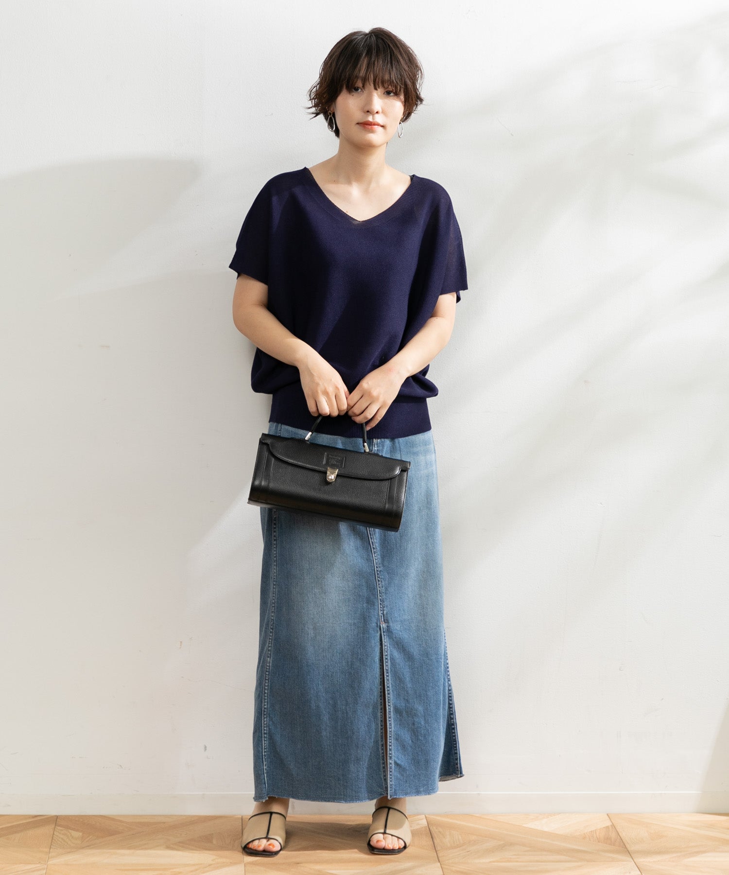 Healthy denim Pear Maxi（デニムスカート）｜Healthy denim