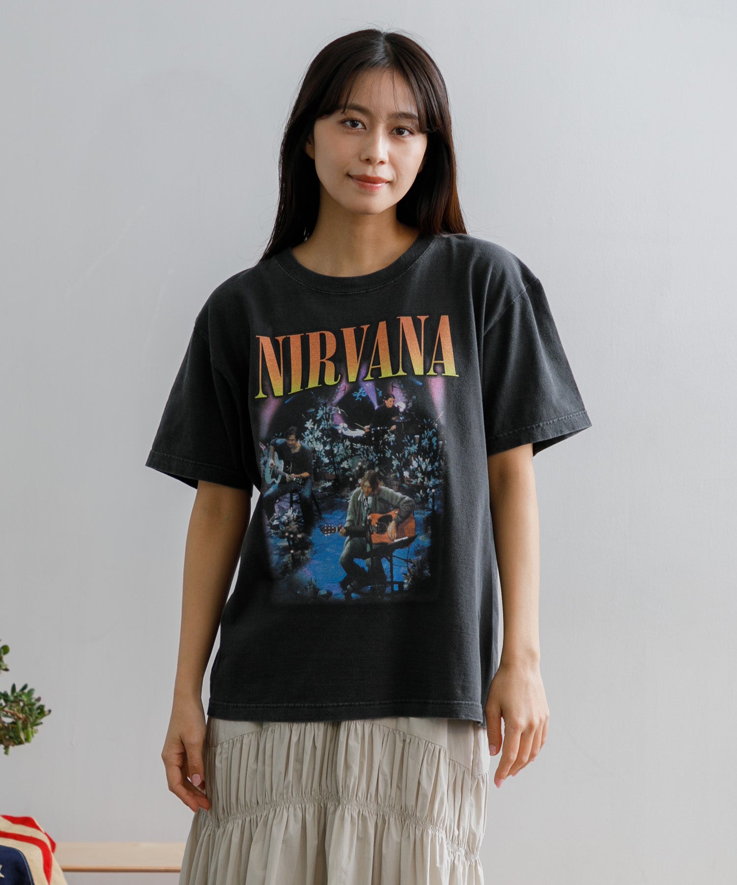 WOMEN】GOOD ROCK SPEED / NIRVANA UNPLUGGED Tee – AMERICAN RAG CIE