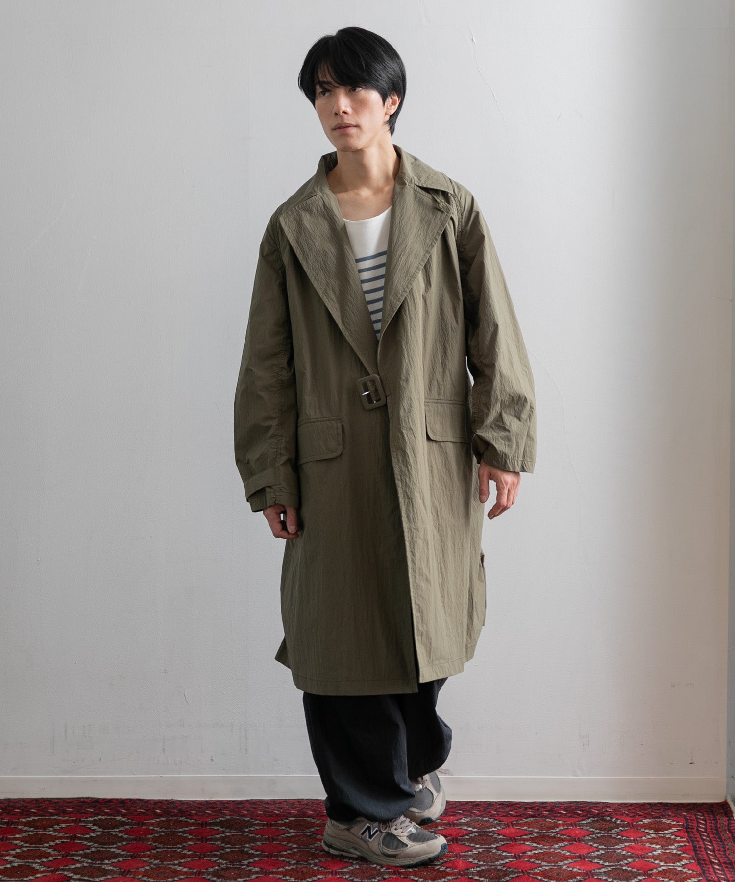 MEN】コットンナイロンベルテッドオーバーコート – AMERICAN RAG CIE