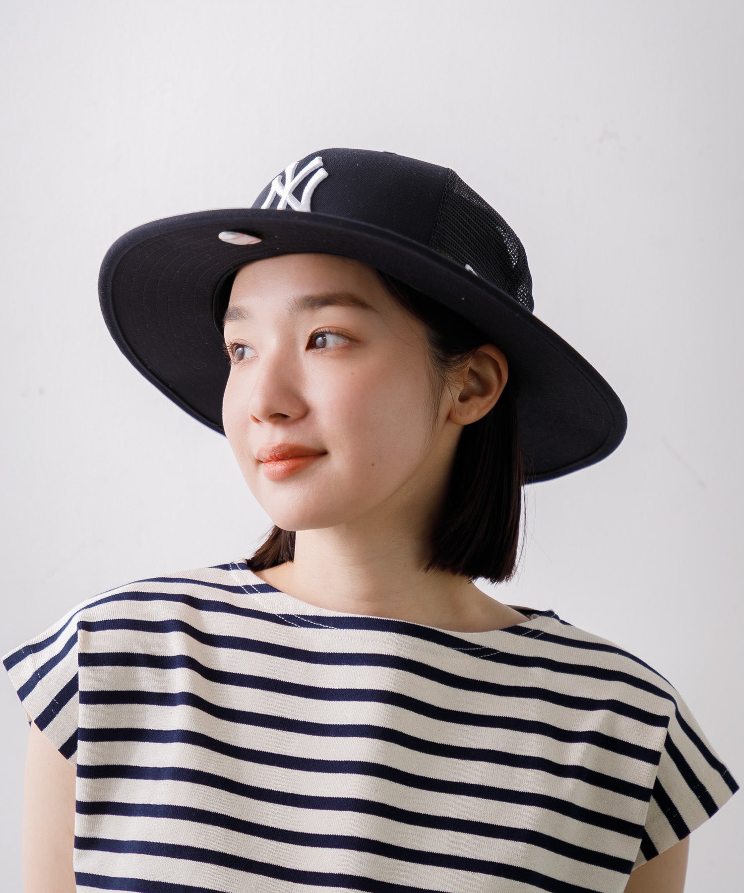 MEN , WOMEN】NEW ERA フィッテド ブリムハット メッシュ