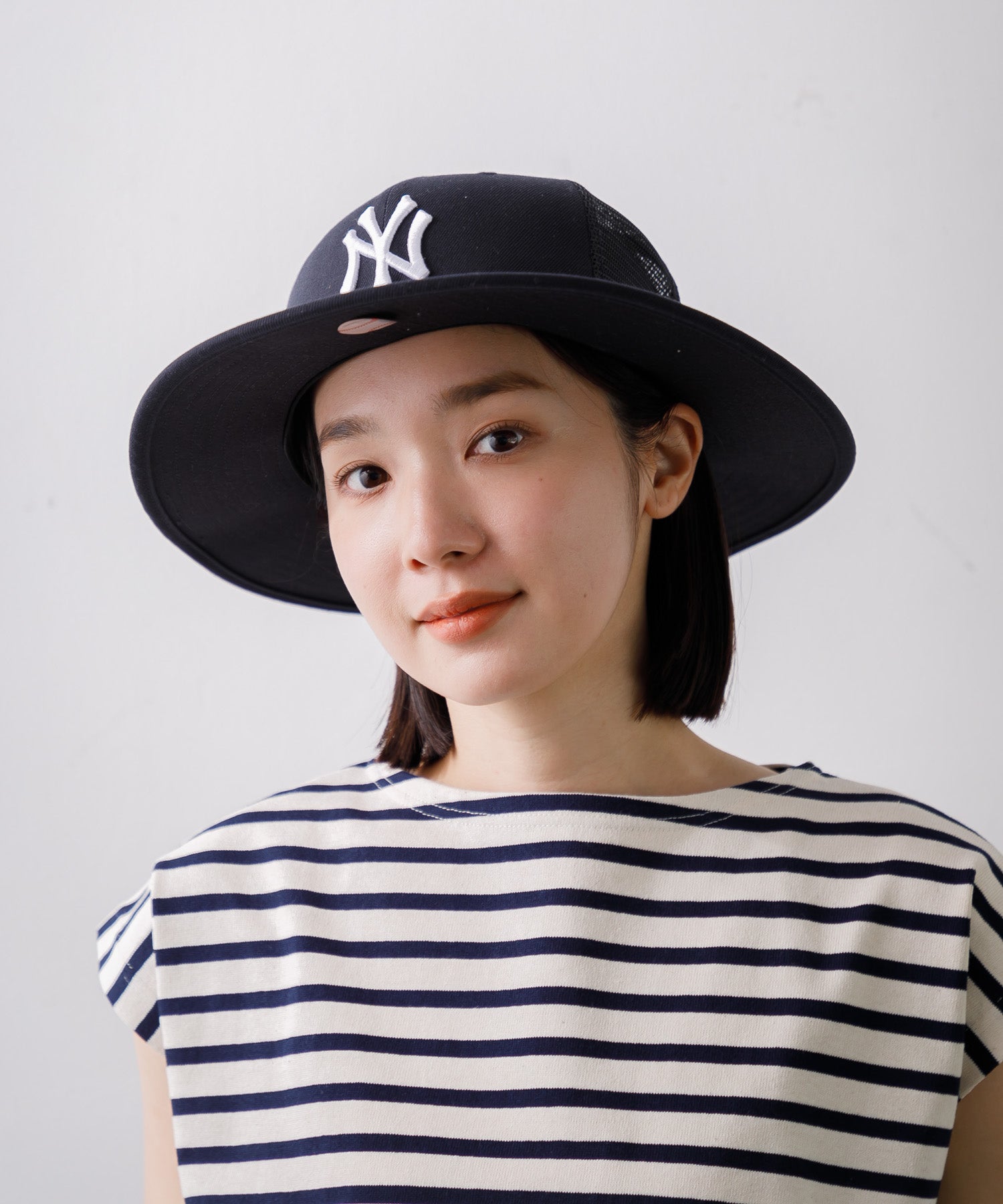 MEN , WOMEN】NEW ERA フィッテド ブリムハット メッシュ