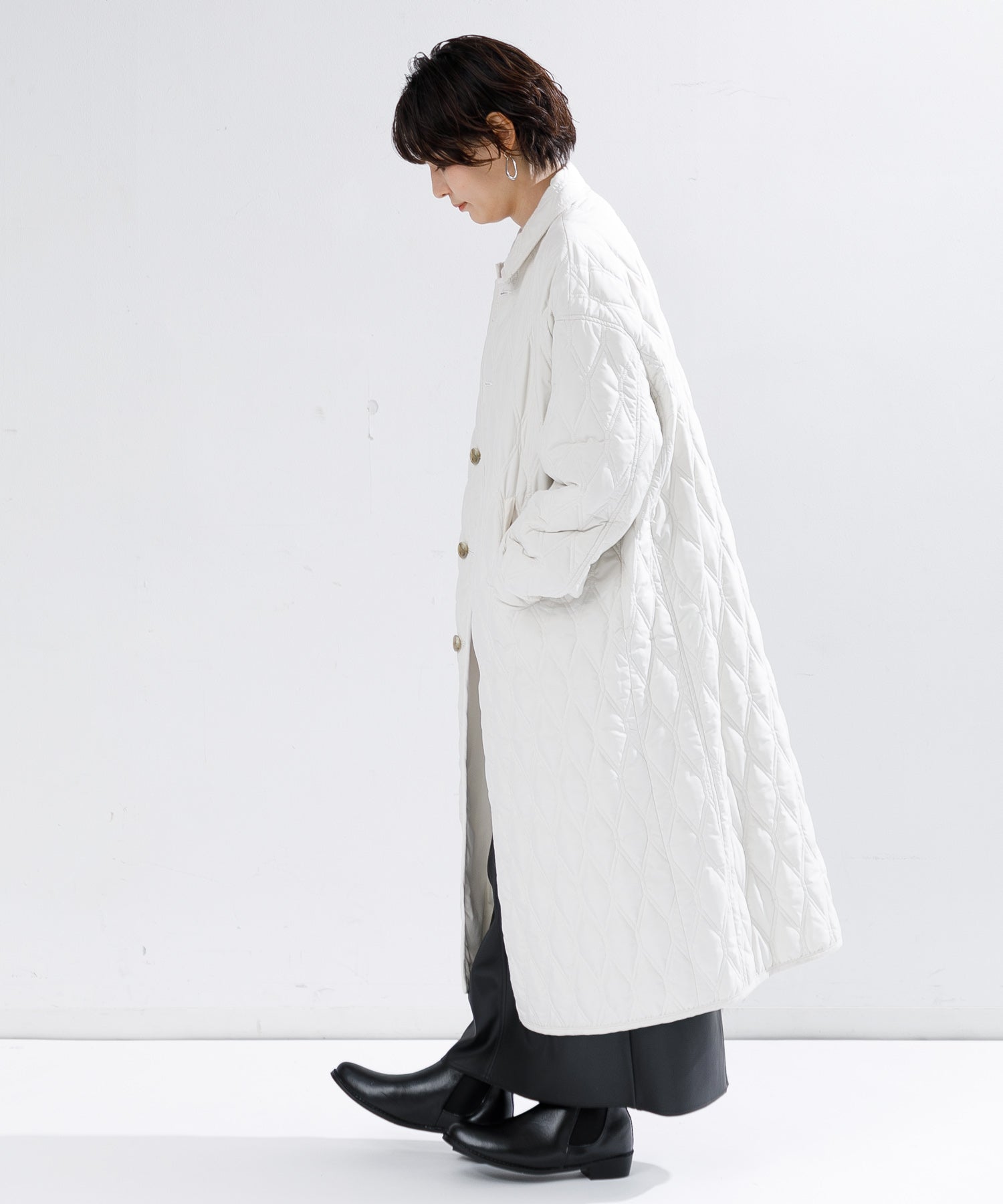 WOMEN】TICCA リバーシブルキルティングロングコート – AMERICAN