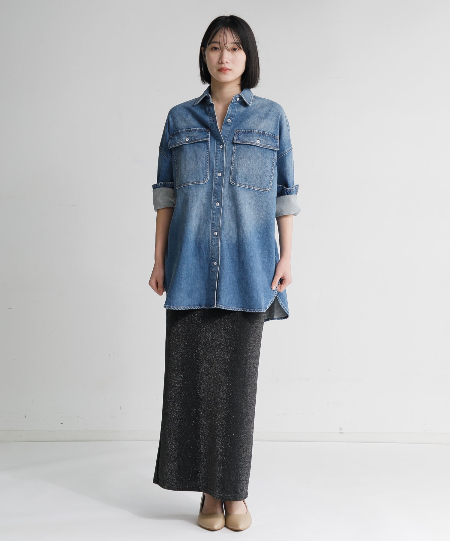 Healthy DENIM◆長袖シャツ/1/コットン/BLU/H689620 Healthy denim（ヘルシーデニム）｜Almondアイテムの詳細