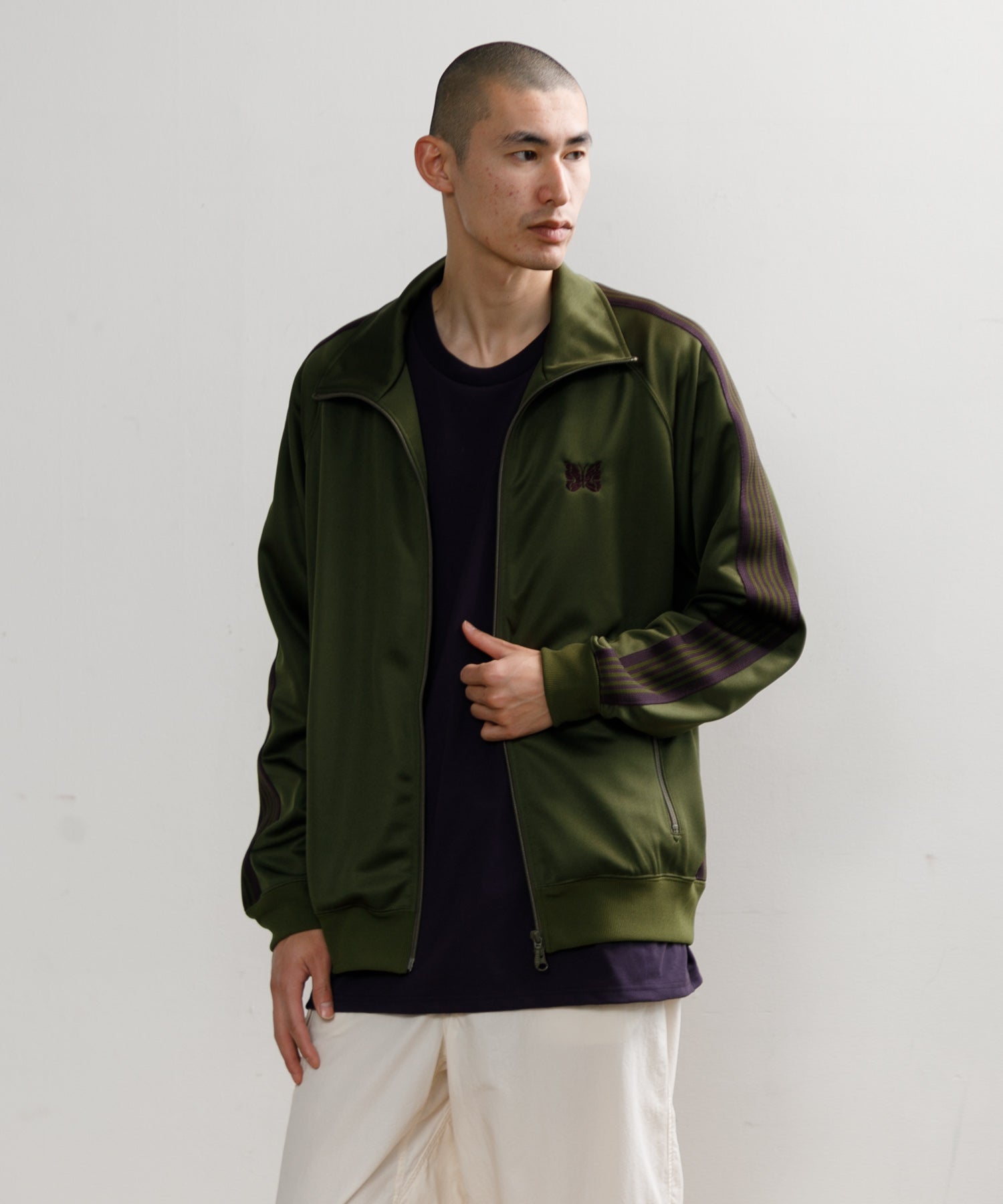 MEN】NEEDLES TRACK JACKET - POLY SMOOTH – AMERICAN RAG CIE