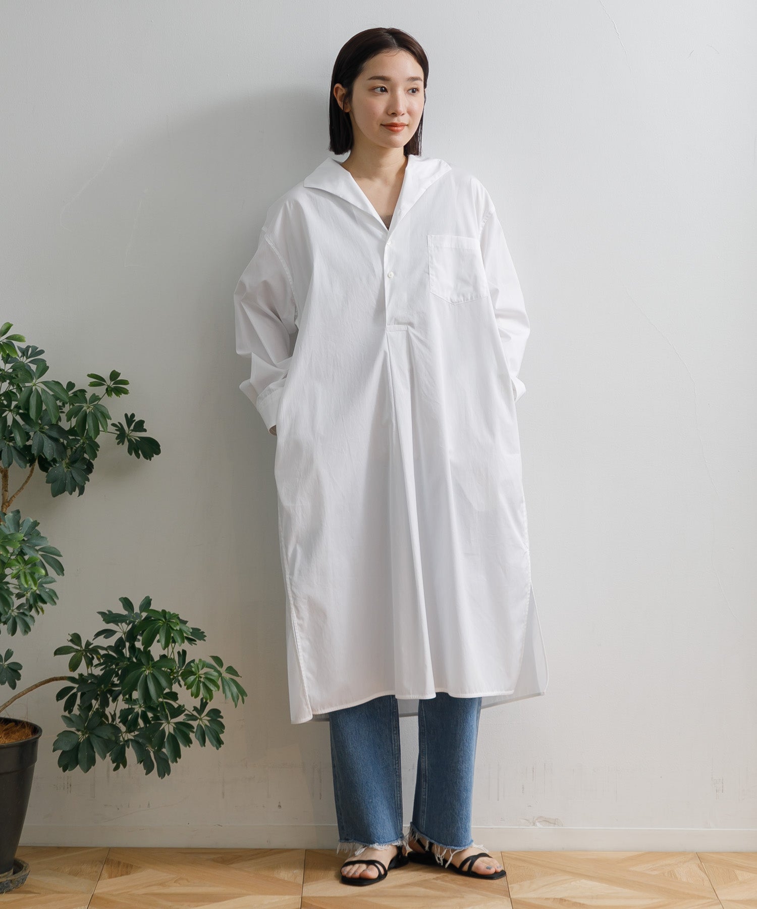 WOMEN】TICCA オープンカラーシャツワンピース – AMERICAN RAG CIE