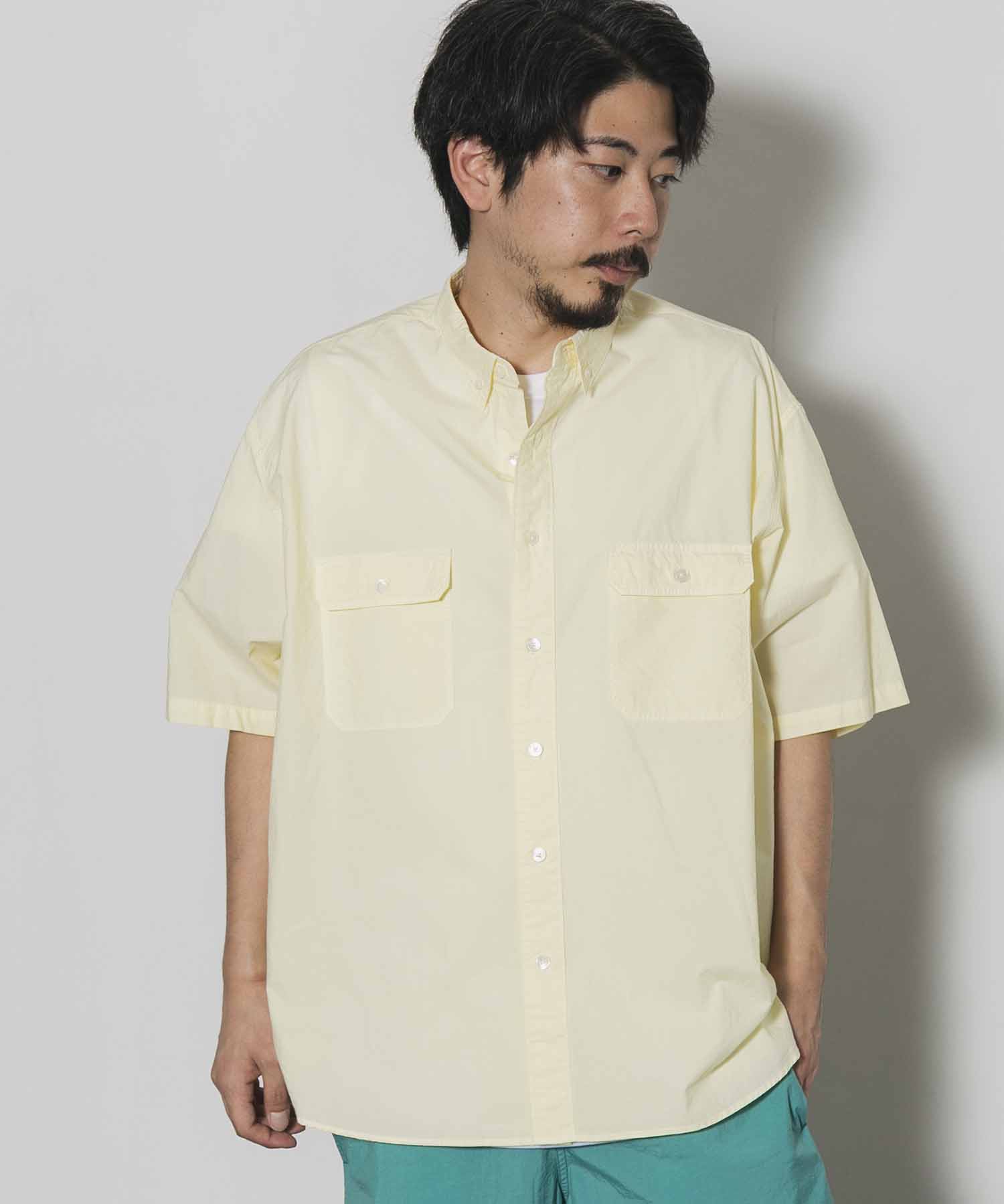 MEN】トリプルステッチオーバーダイルーズフィット半袖シャツ – AMERICAN RAG CIE