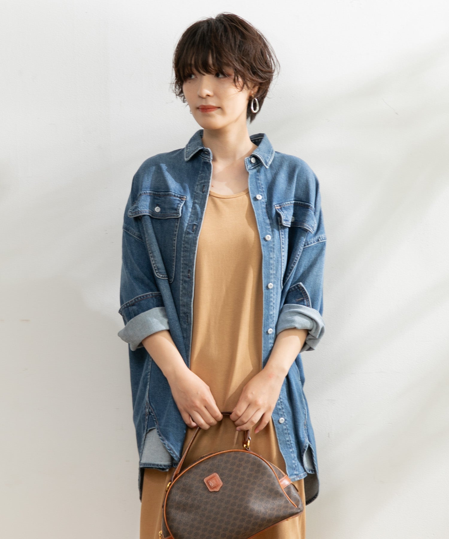 WOMEN】Healthy denim Almond デニムシャツ – AMERICAN RAG CIE