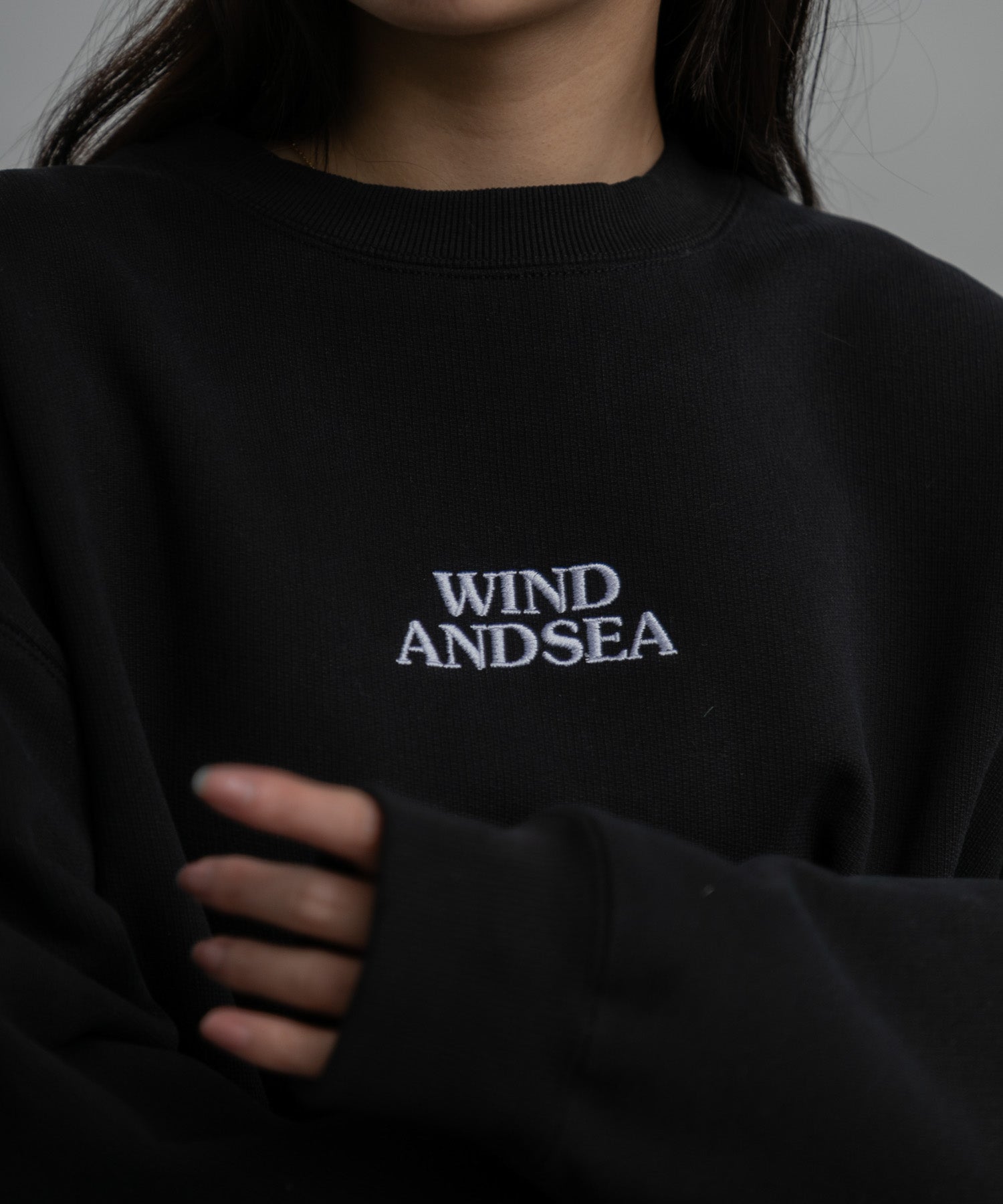 専用 WIND AND SEA Patch Crew Sweater MEN , WOMEN】WIND AND SEA PATCH CREWNECK SWEATSHIRT