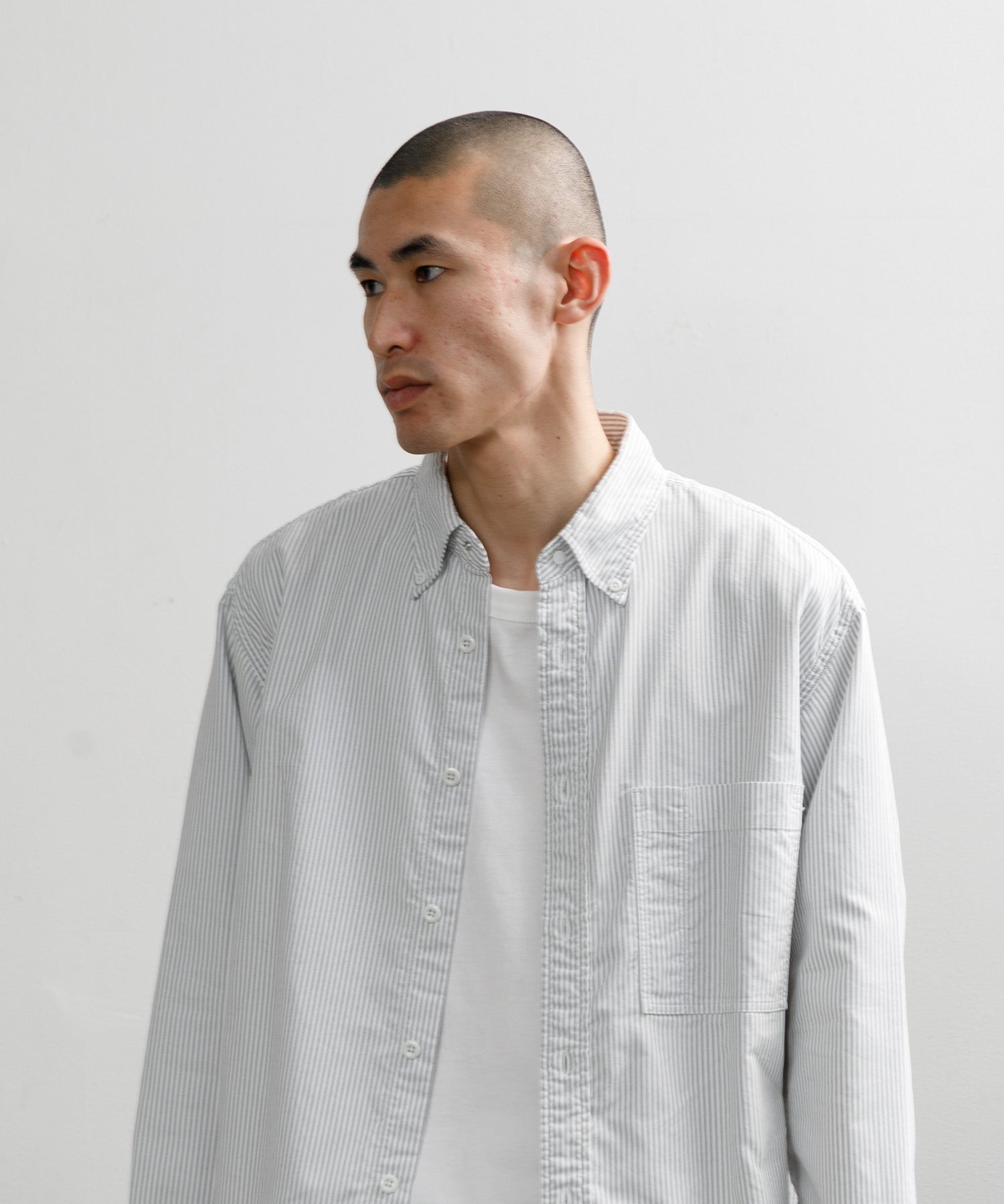 MEN】THE NORTH FACE PURPLE LABEL Button Down Striped Field MEN】THE NORTH FACE PURPLE LABEL Button Down Striped Field