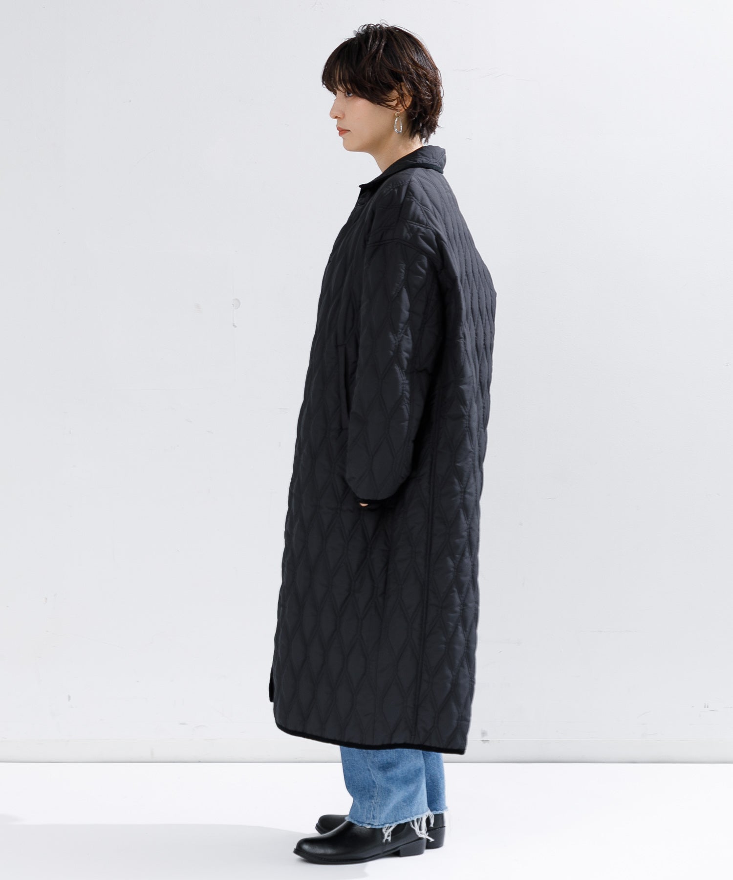 WOMEN】TICCA リバーシブルキルティングロングコート – AMERICAN