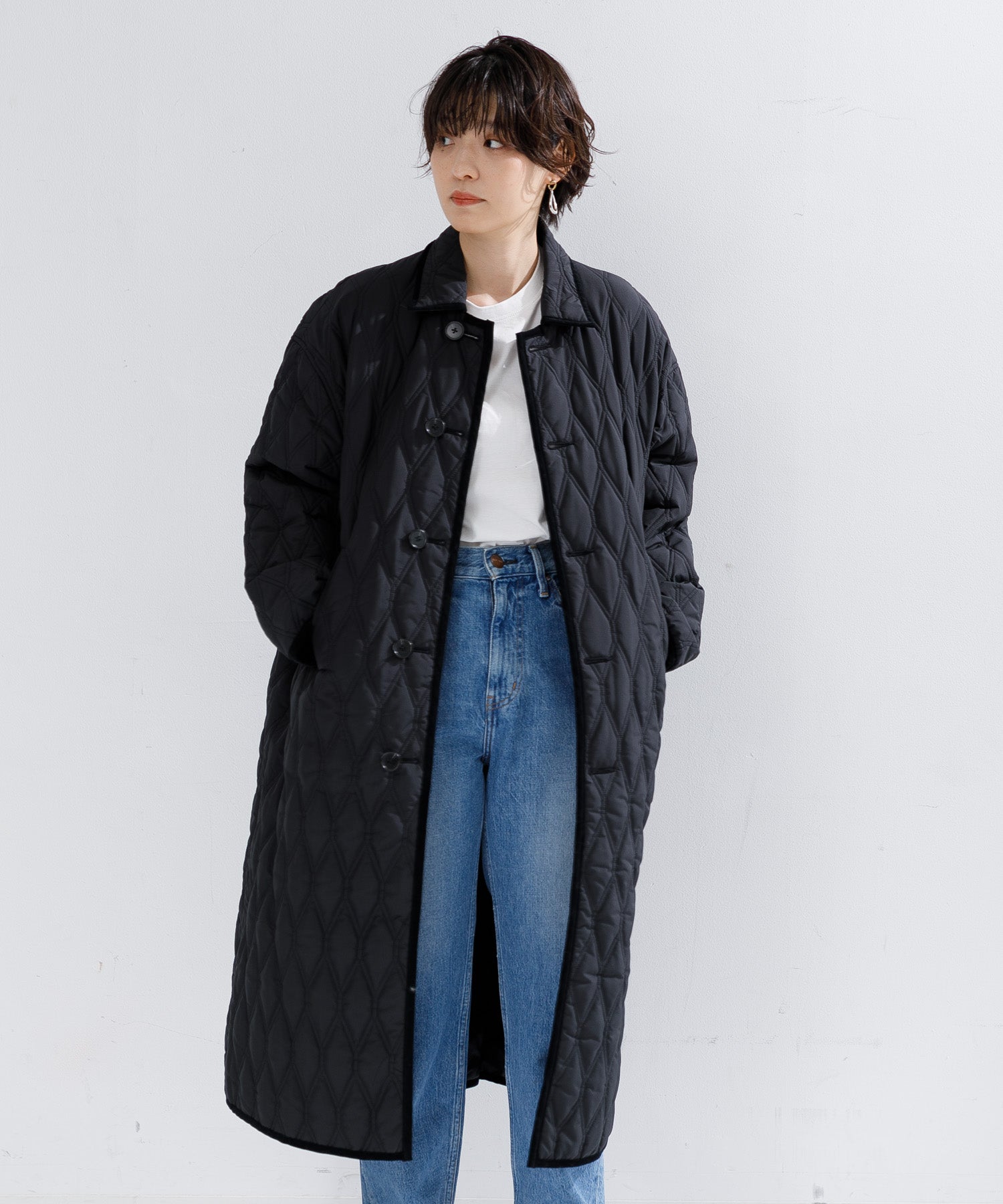 WOMEN】TICCA リバーシブルキルティングロングコート – AMERICAN