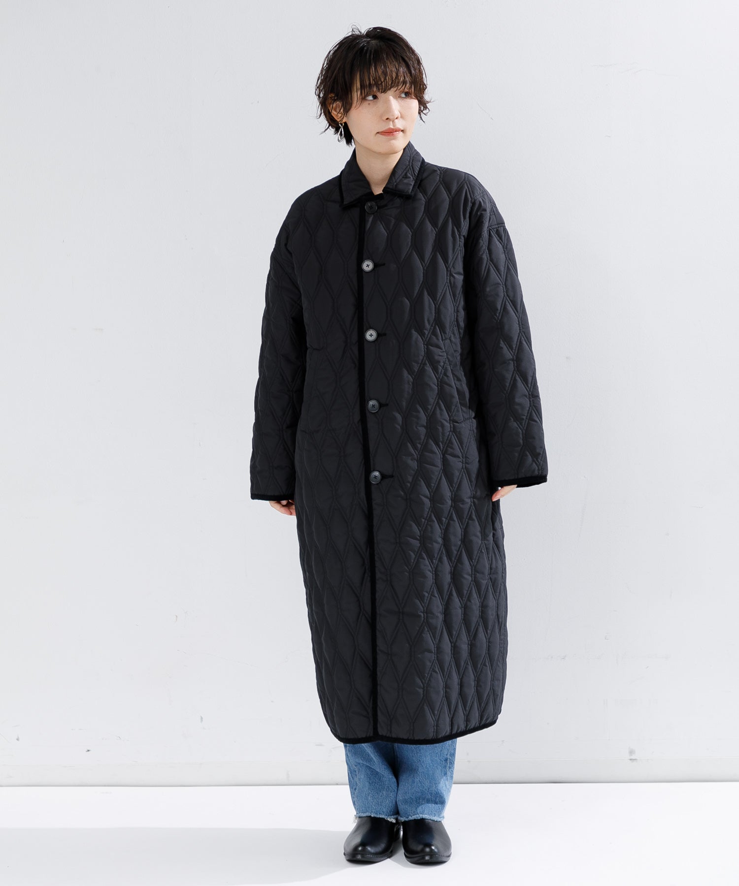 WOMEN】TICCA リバーシブルキルティングロングコート – AMERICAN