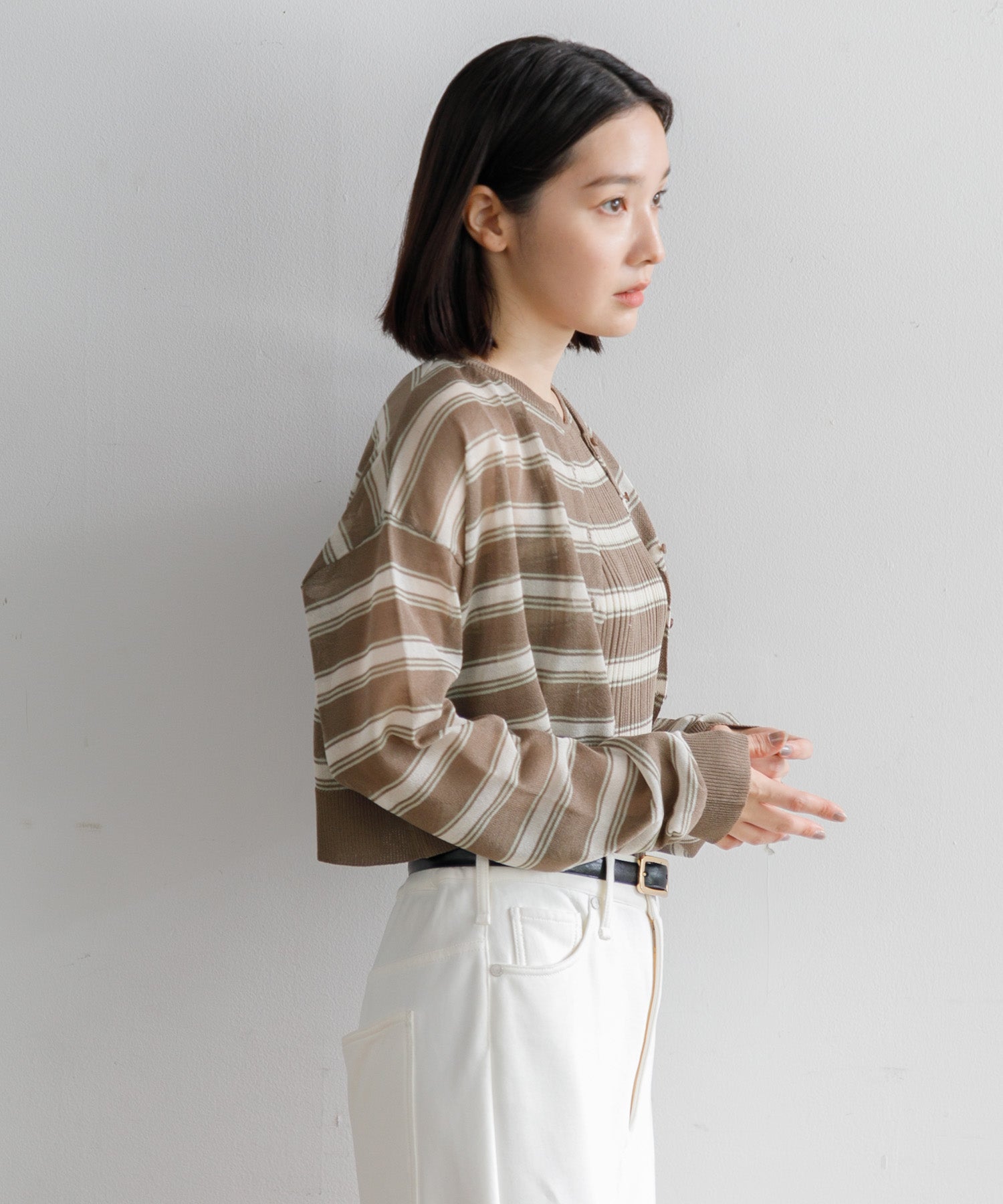 カーディガン 「ARC」ボーダーサマーカーディガン レディース WOMEN】ARC ボーダーサマーカーディガン – AMERICAN RAG CIE