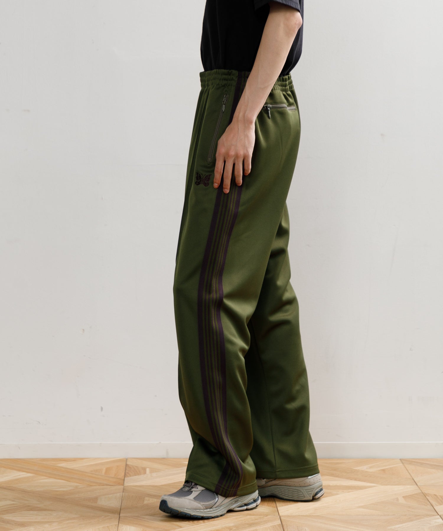 Narrow スポーツ NEEDLES NARROW TRACK PANT- POLY SMOOTH