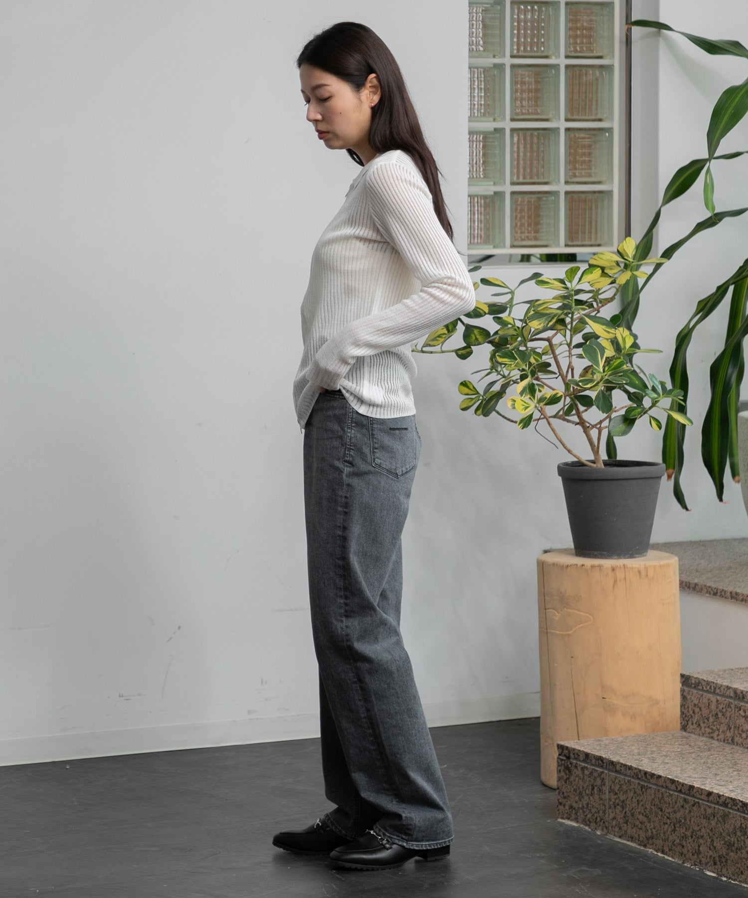 WOMEN】YANUK ボーイズストレート LEA - GRAY – AMERICAN RAG CIE