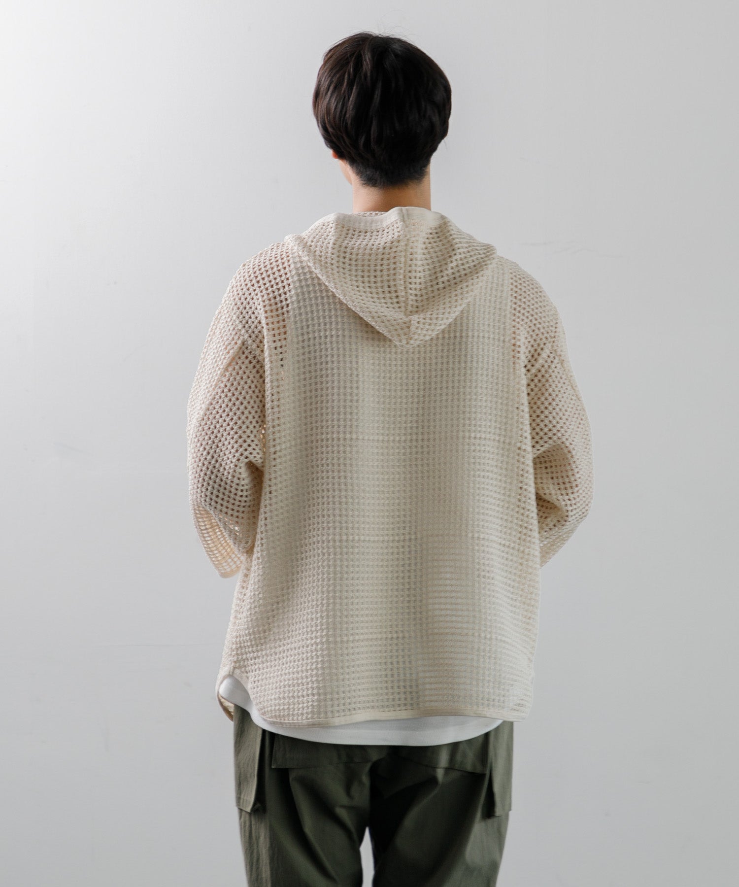【ARMY TWILL】メッシュフーディ　黒 ARMY TWILL】メッシュフーディ 黒 ARMY TWILL / COTTON MESH