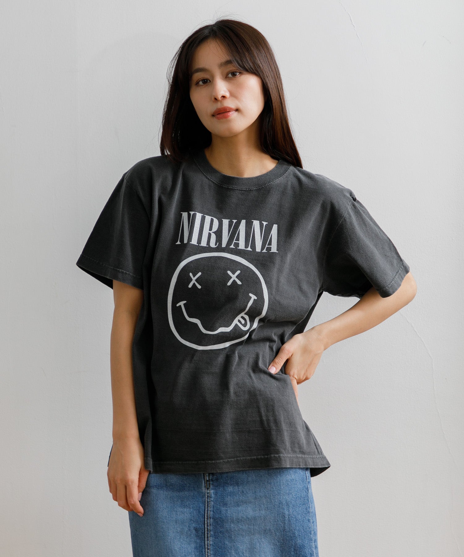 WOMEN】GOOD ROCK SPEED / NIRVANA Smiley Tee – AMERICAN RAG CIE