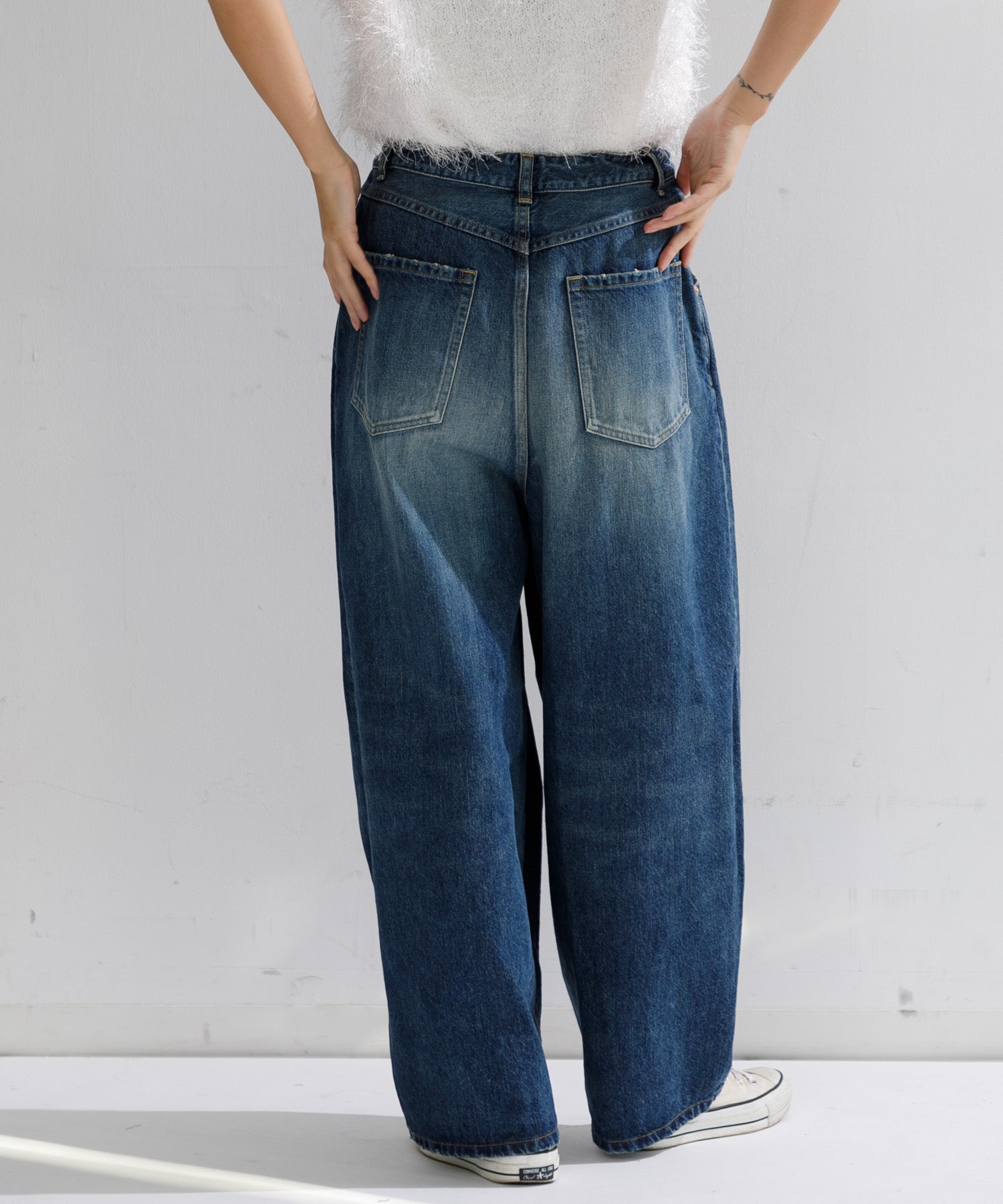 ニードルズ　ＨＤパンツ ニードルズ NEEDLES 12ozデニム ヒザデル バギー パンツ H.D.