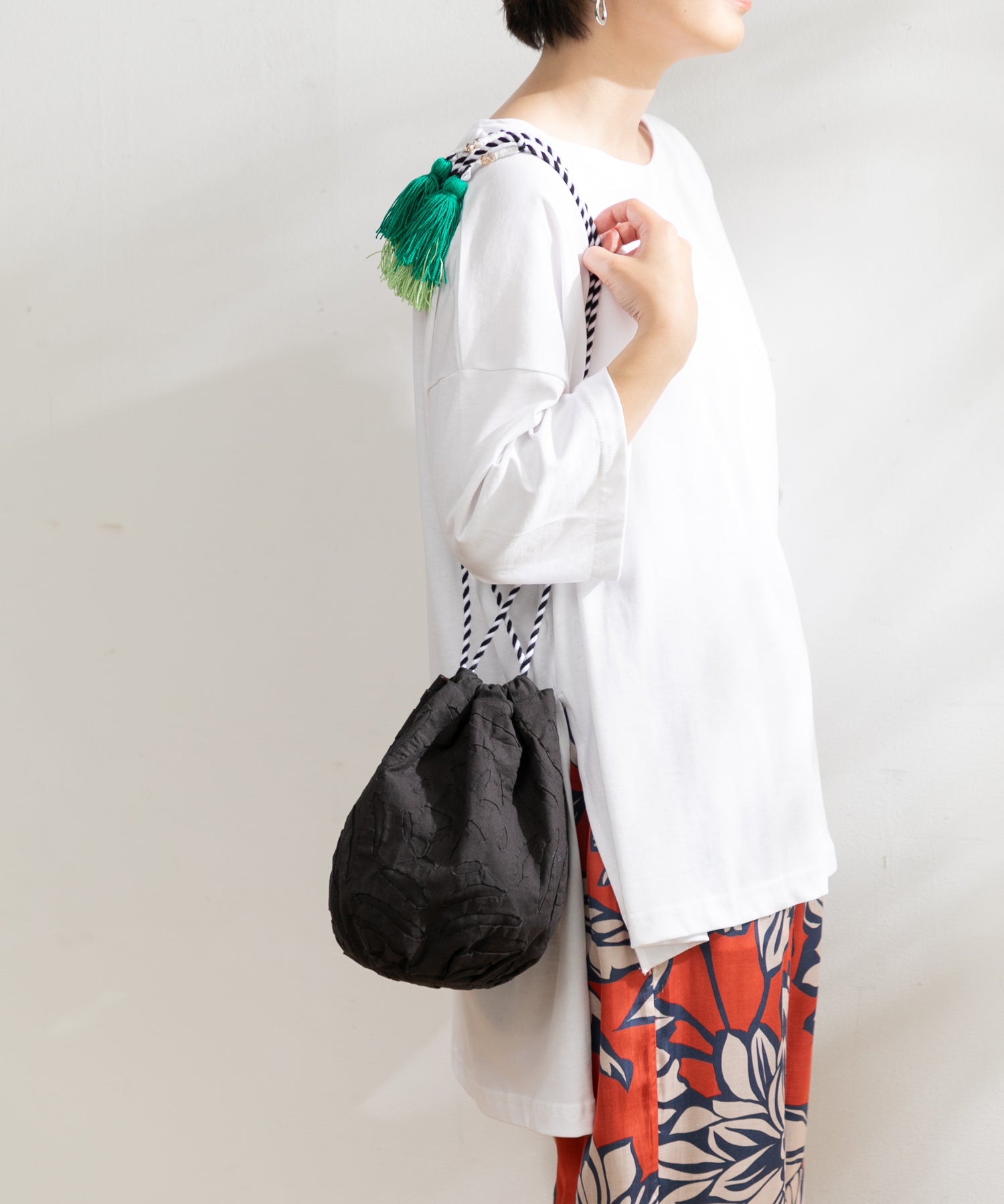 レザー巾着　クロスパッチ、総柄 CHROME HEARTS】クロムハーツ『クロスパッチ ドローストリング