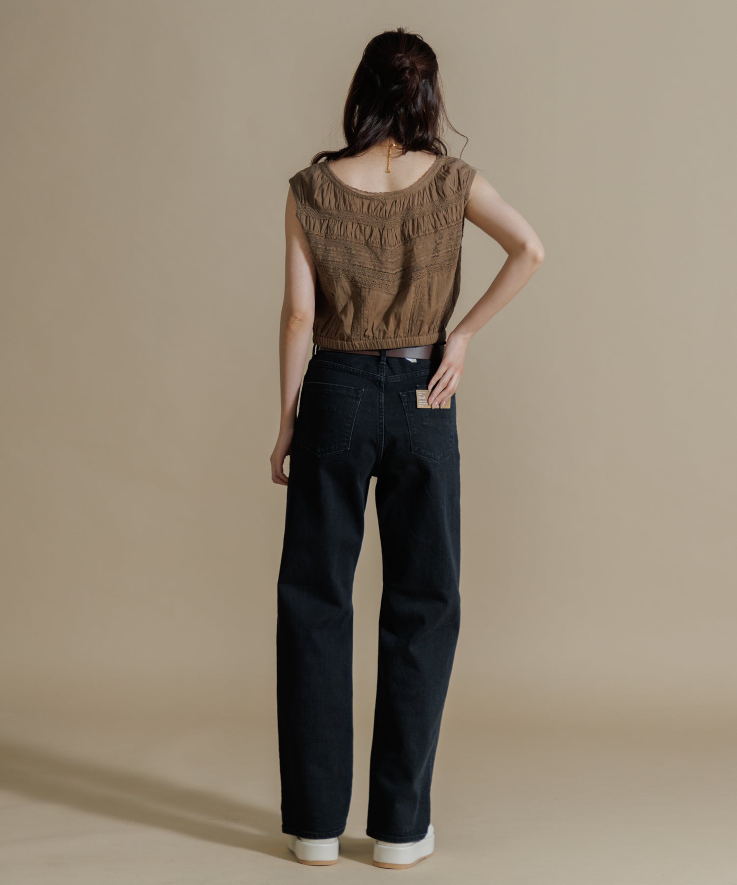 WOMEN】LEIN レース切り替えショートブラウス – AMERICAN RAG CIE