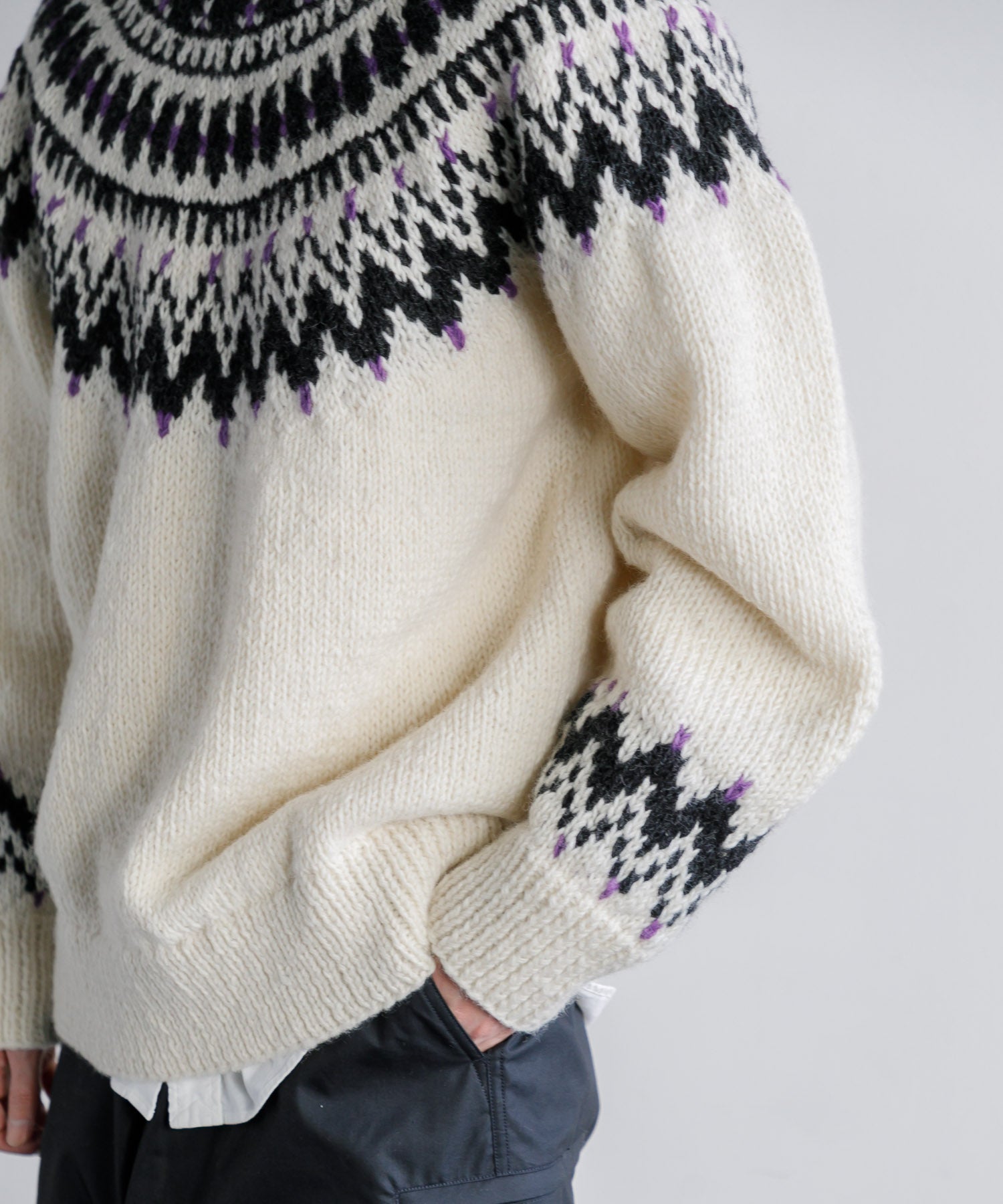 アメリカンラグシー　ノルディッククルーネックニット　ハンドメイド　ウール100 楽天市場】【SALE／50%OFF】AMERICAN RAG CIE ノルディック