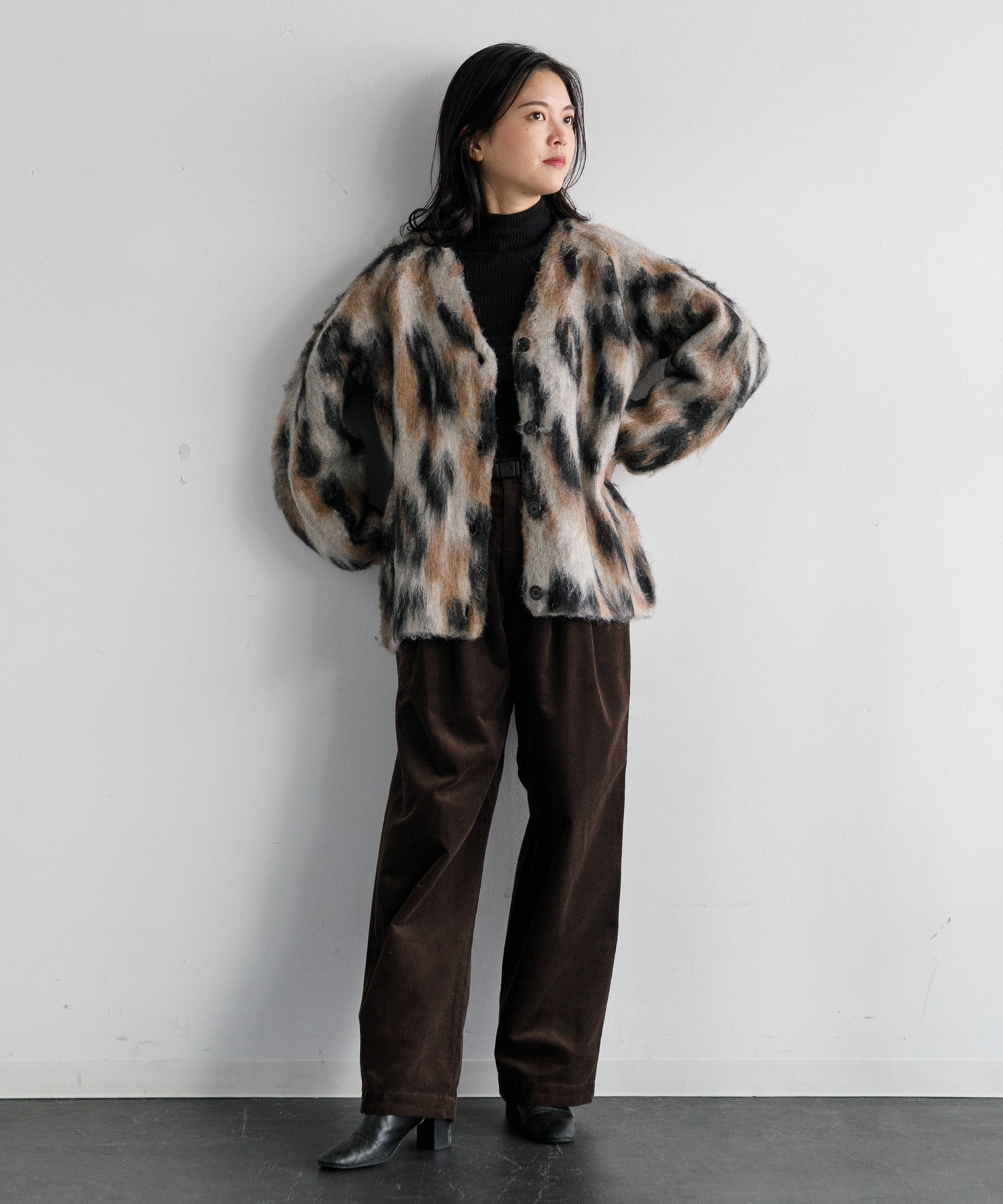 WOMEN】レオパードシャギーニットカーディガン – AMERICAN RAG CIE WOMEN】レオパードシャギーニットカーディガン – AMERICAN RAG CIE